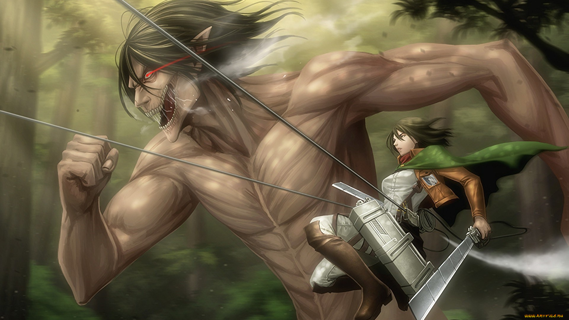 аниме, shingeki, no, kyojin, manga, shingeki, no, kyojin, shounen, blade, eren, colossal, colossus, asian, attack, on, titan, asiatic, japanese, ken, sword, yeager, mikasa, ackerman, big, anime, giant