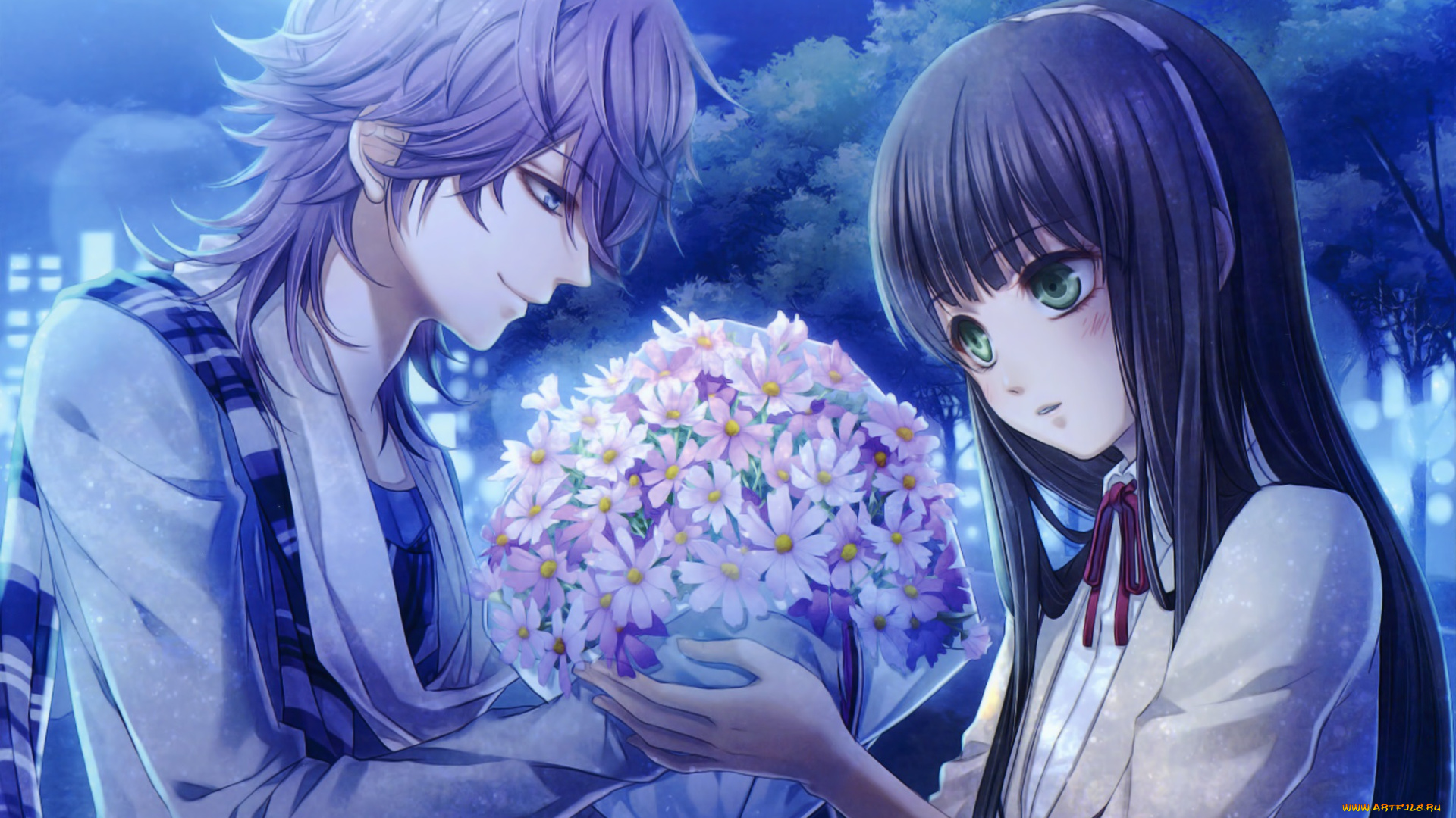 аниме, unknown, , другое, парень, девушка