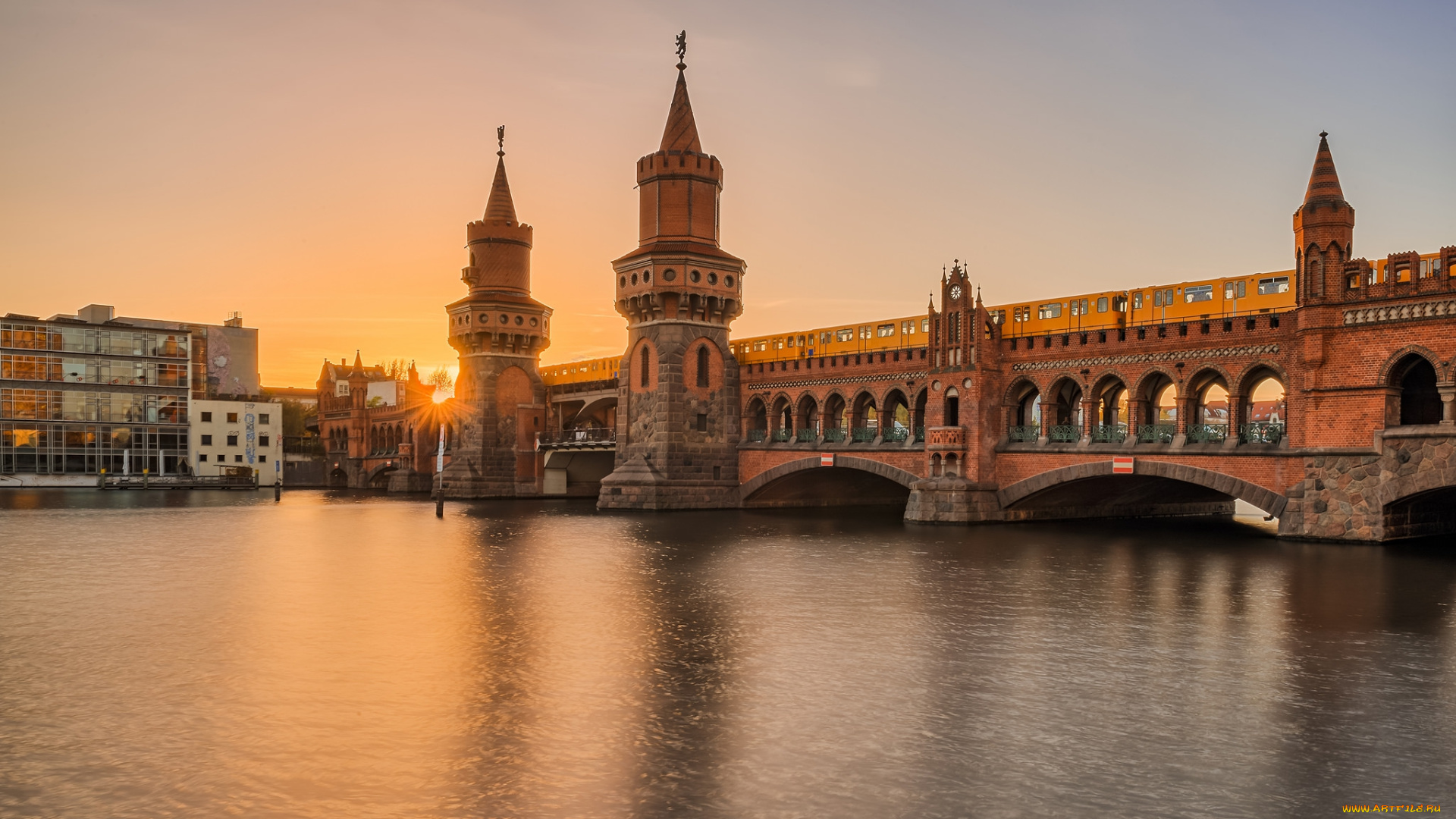 города, -, мосты, мост, река