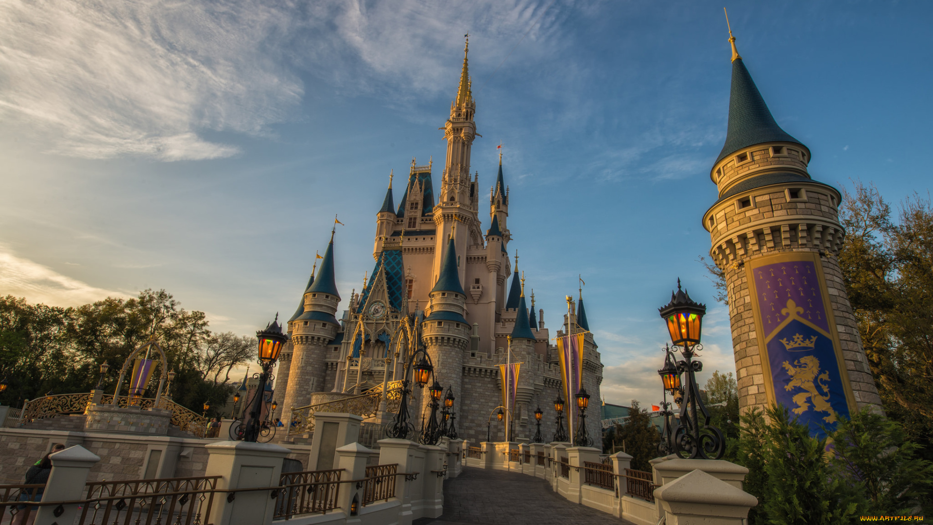 города, диснейленд, сказка, замок