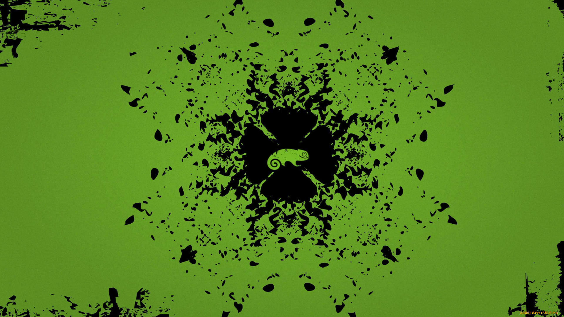 компьютеры, linux, логотип, фон