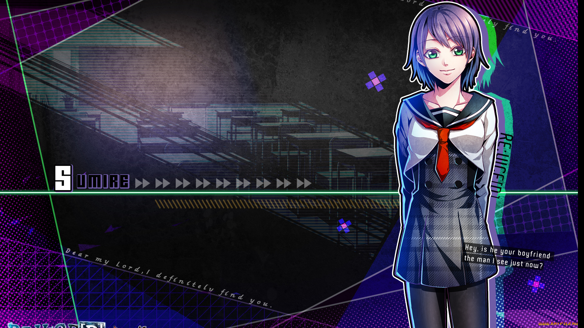 re, , vice, аниме, , vice, , сумире, улыбка, галстук