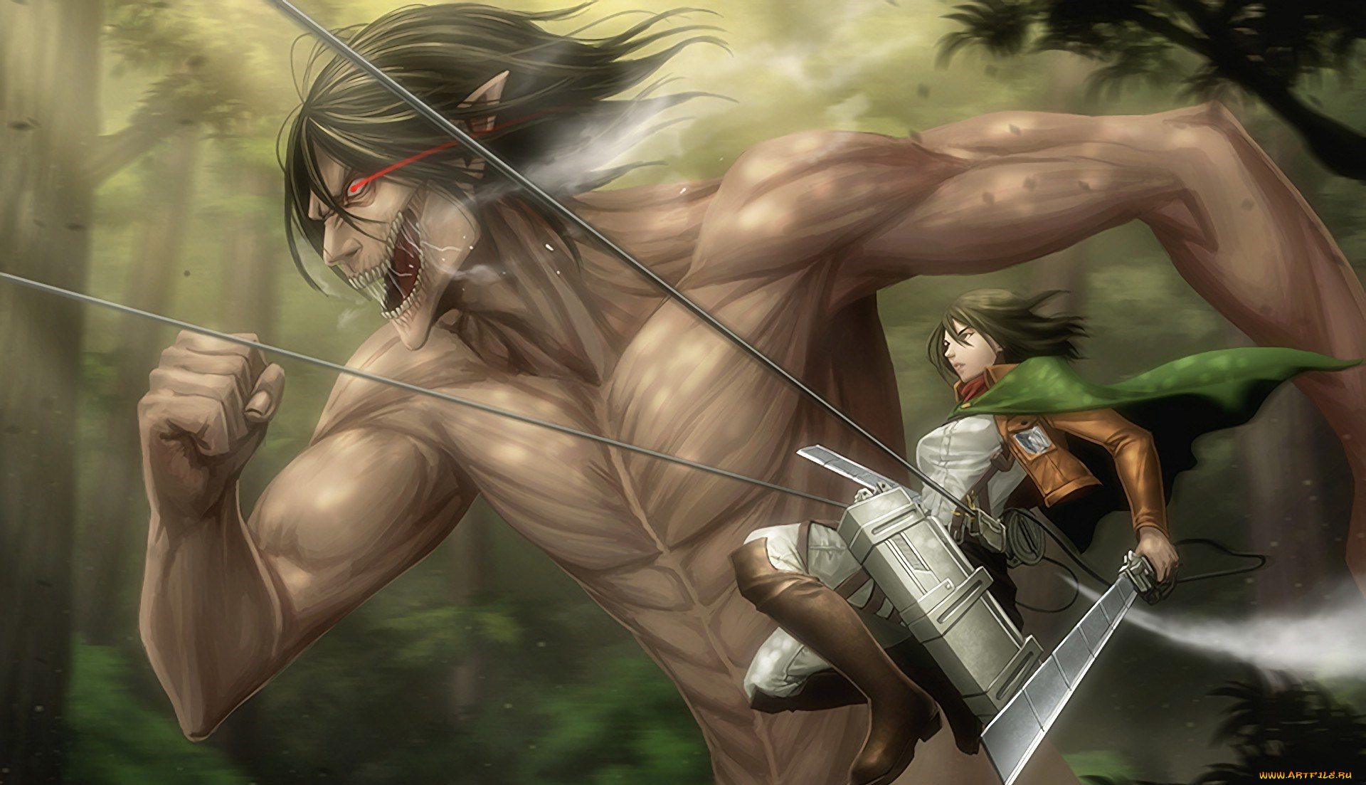 аниме, shingeki, no, kyojin, manga, shingeki, no, kyojin, shounen, blade, eren, colossal, colossus, asian, attack, on, titan, asiatic, japanese, ken, sword, yeager, mikasa, ackerman, big, anime, giant