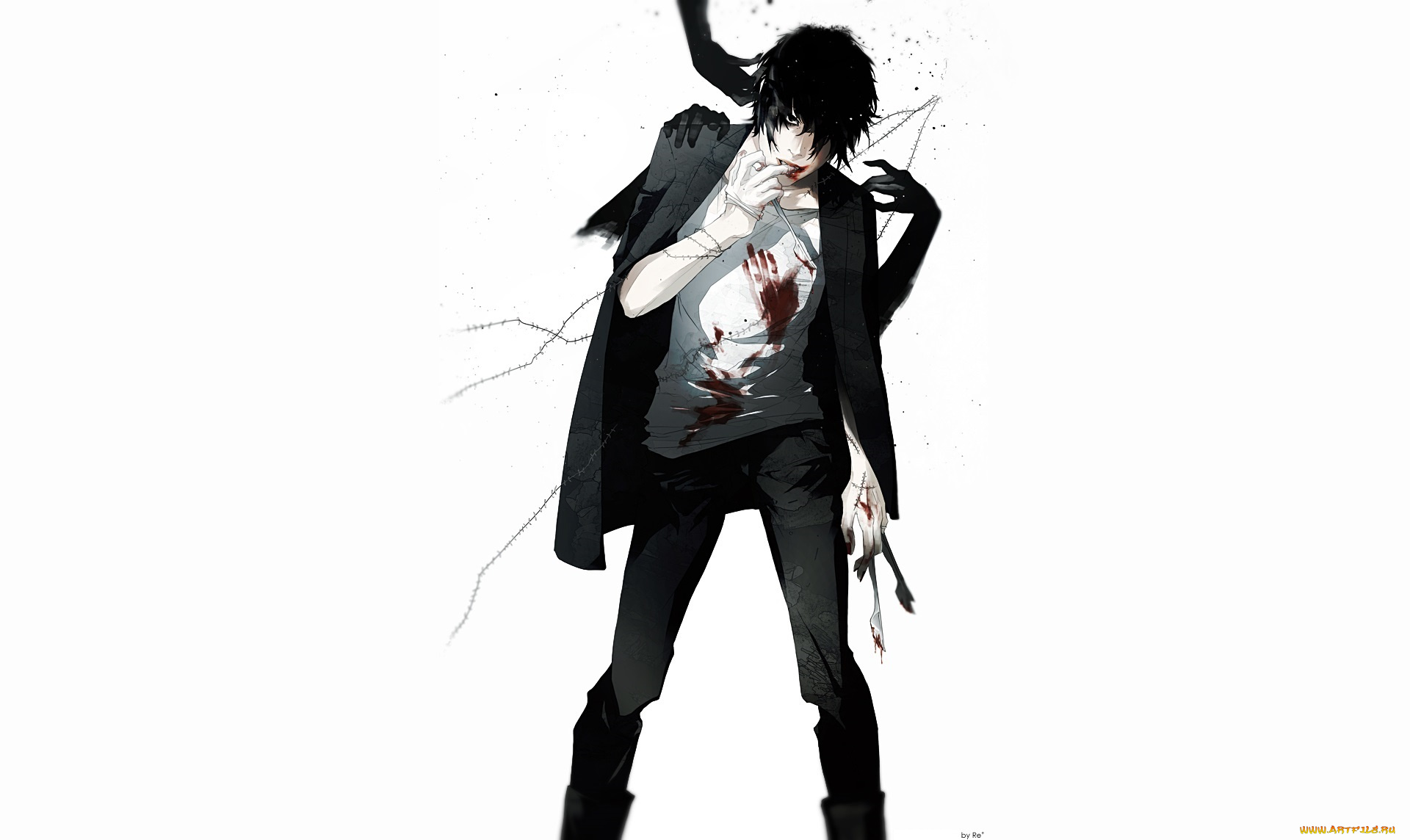 аниме, оружие, , техника, , технологии, парень