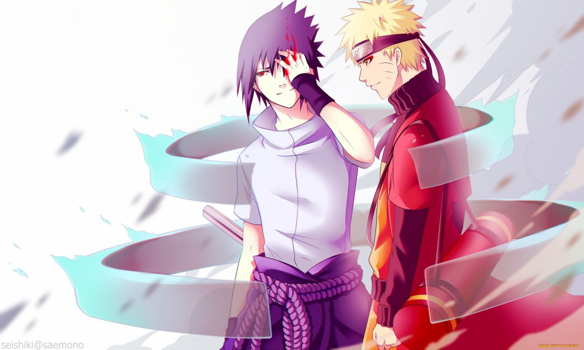 аниме, naruto, наруто, uzumaki, арт, sasuke, uchiha, сусаноо, susanoo