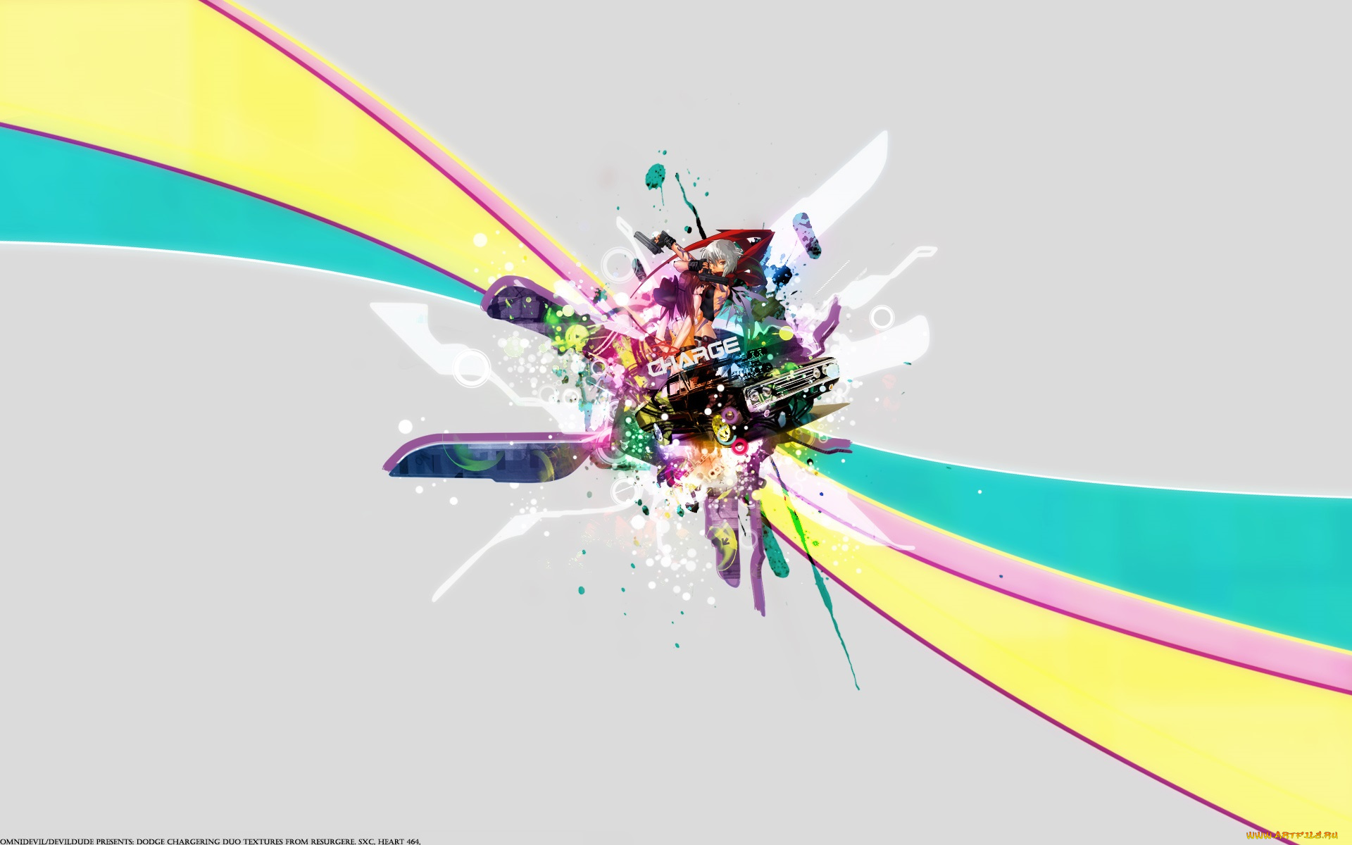 аниме, bakuretsu, tenshi, девушка