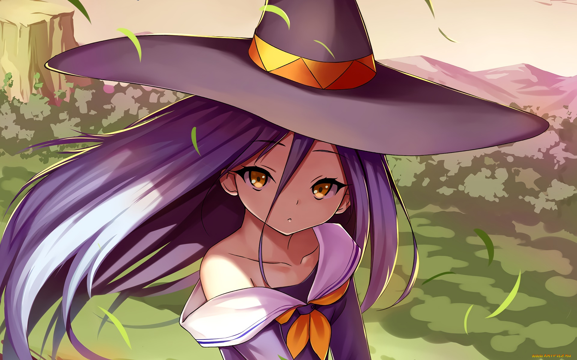 аниме, no, game, no, life, фон, взгляд, девушка