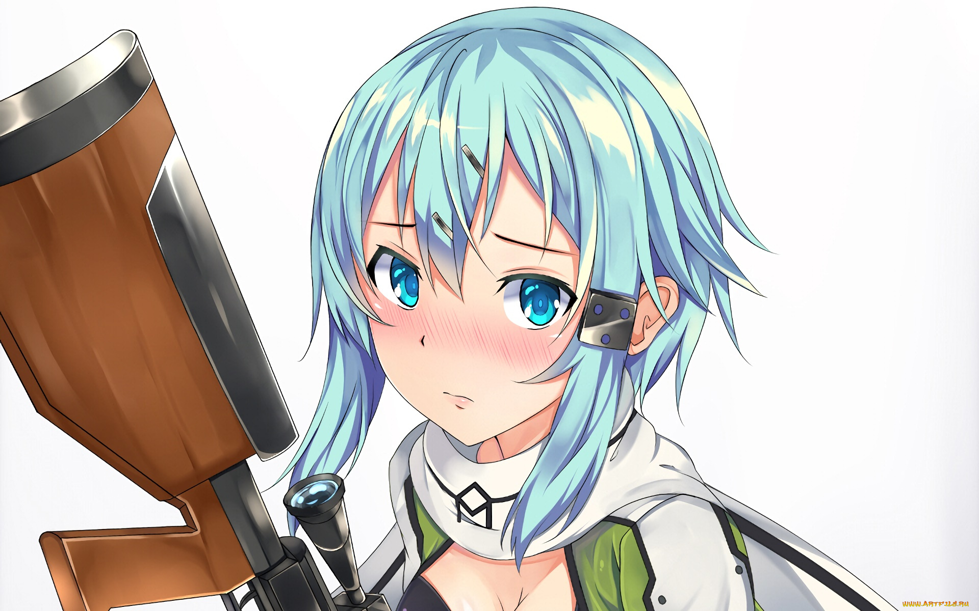 аниме, sword, art, online, фон, девушка, взгляд