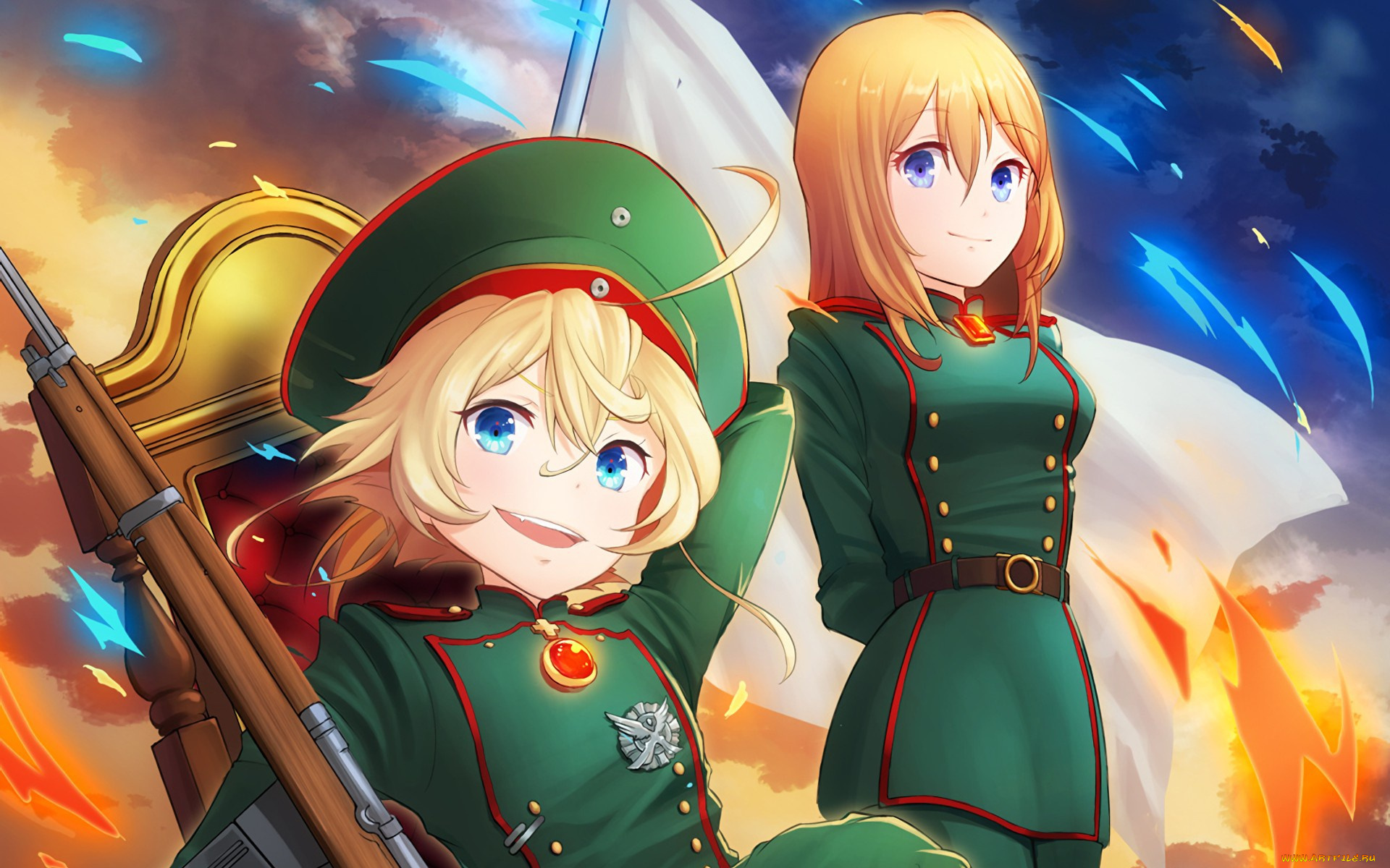 аниме, youjo, senki, tanya, degurechaff, viktoriya, ivanovna