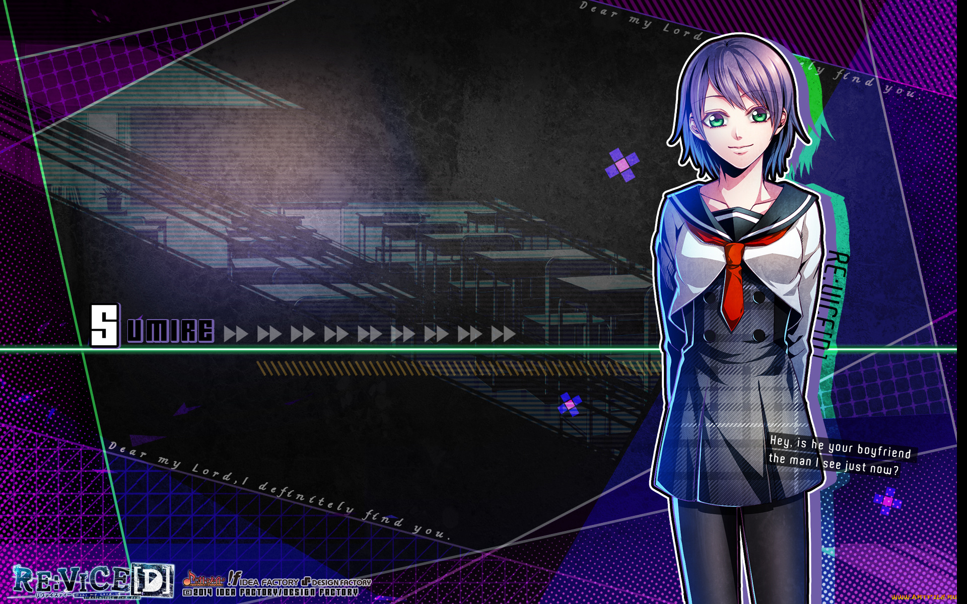 re, , vice, аниме, , vice, , сумире, улыбка, галстук