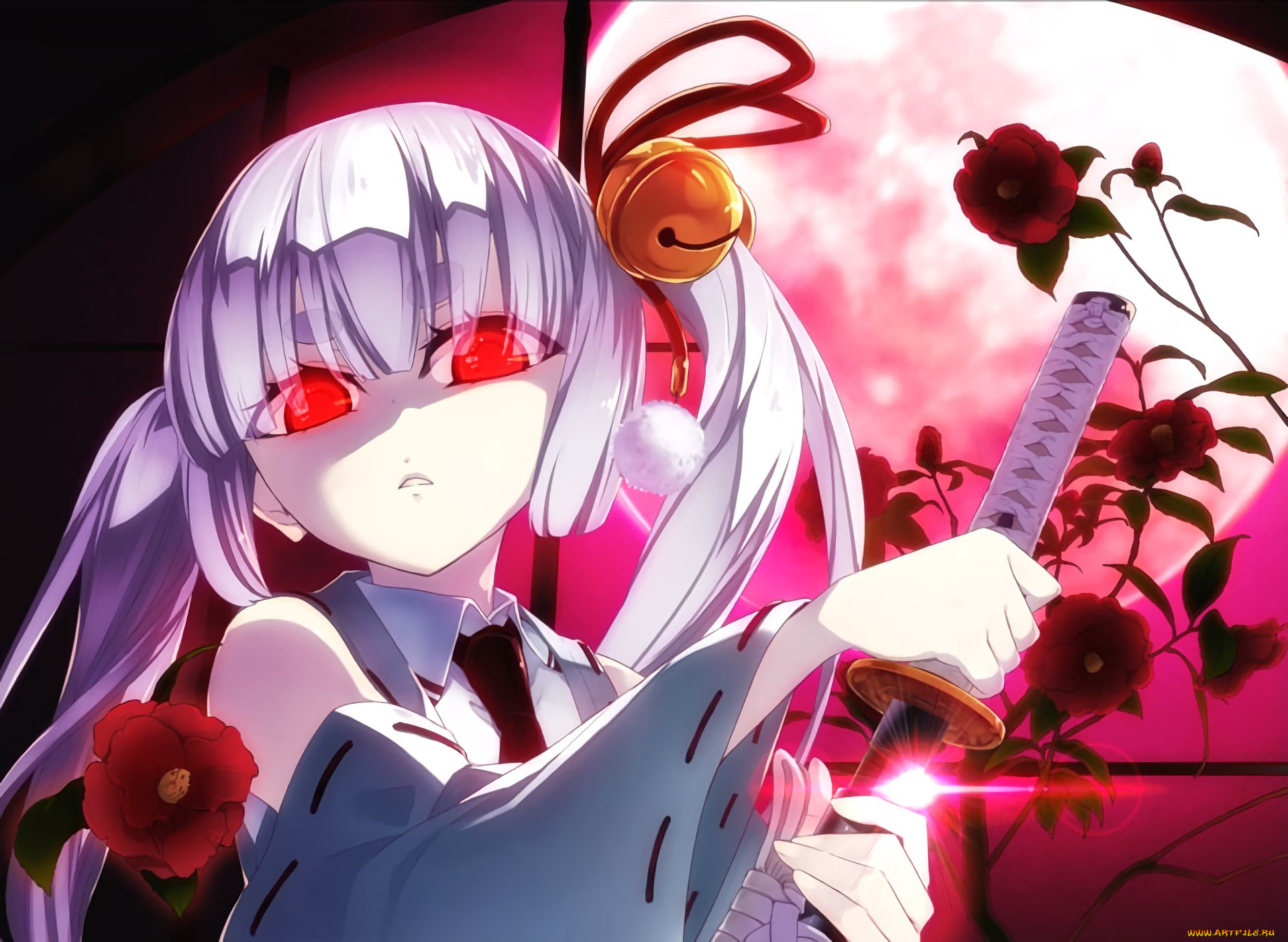 аниме, busou, shoujo, machiavellianism, seifuku, red, eyes, busou, shoujo, machiavellianism, armed, girl's, machiavellism, katana, ken, sword, girl, blade, miko, anime