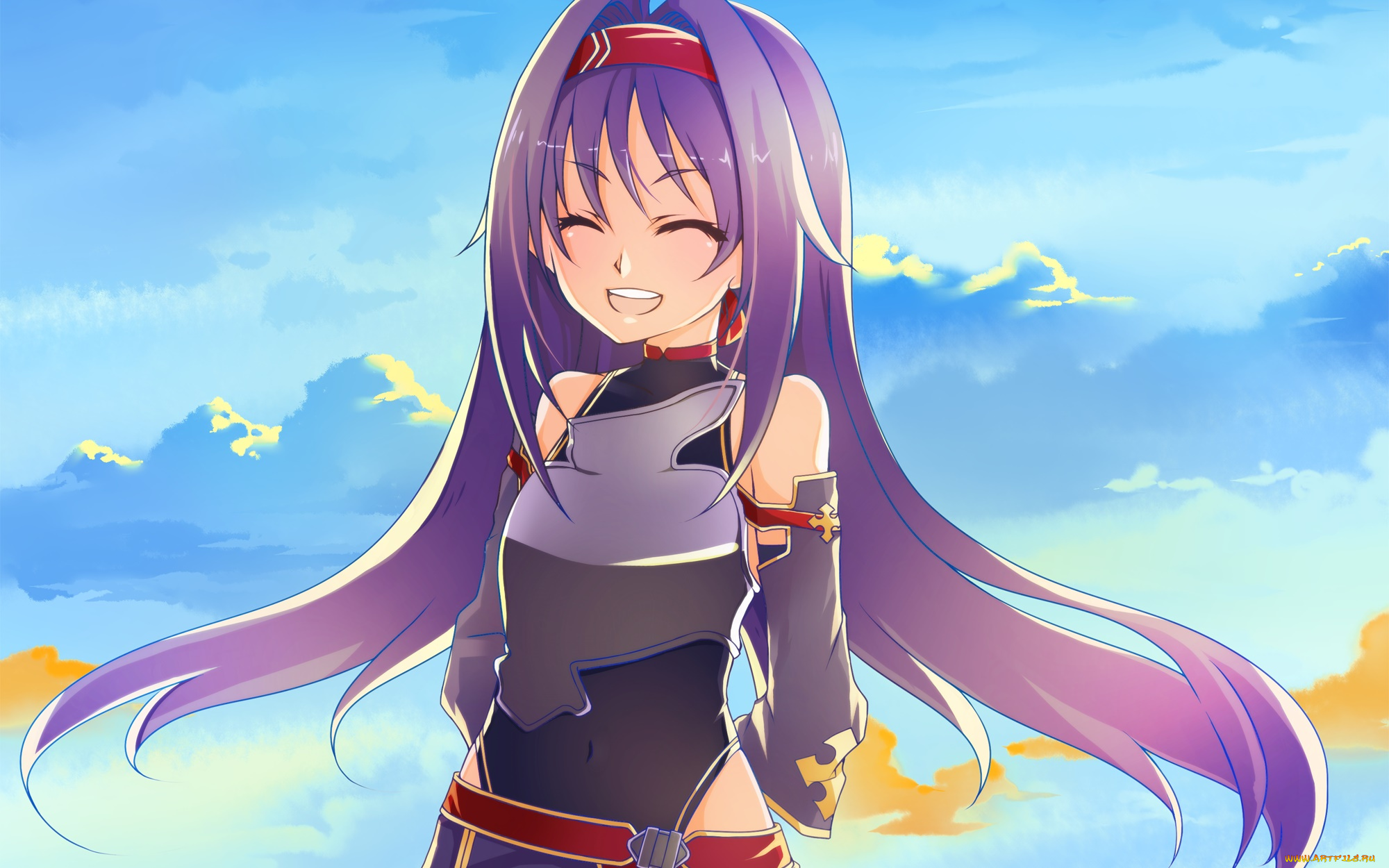 аниме, sword, art, online, фон, взгляд, девушка