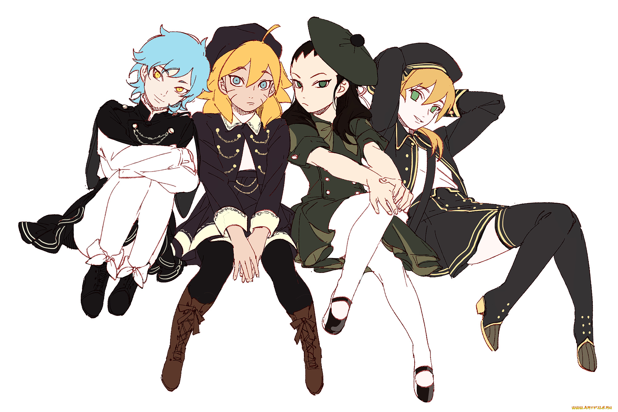 аниме, naruto, девушки