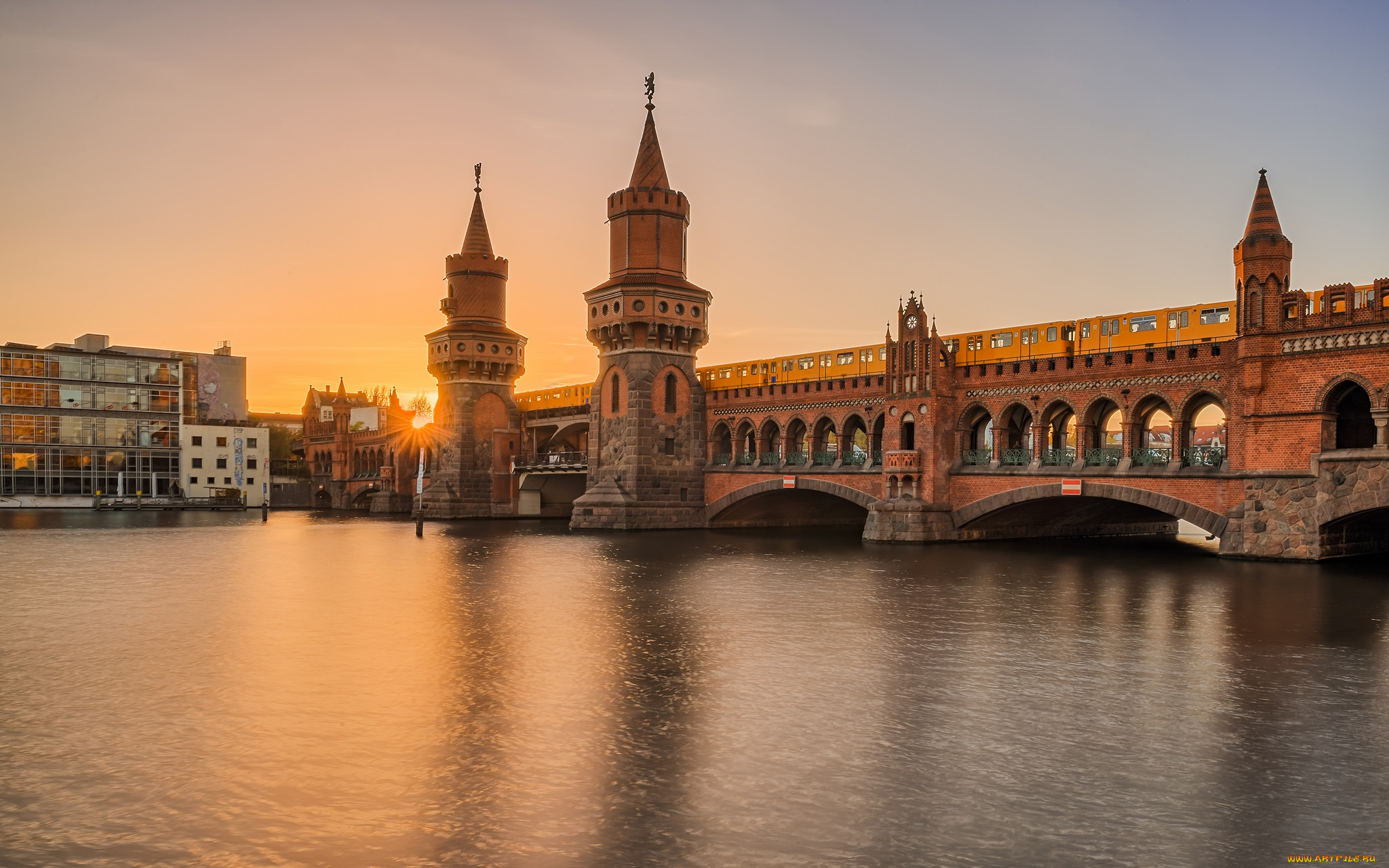 города, -, мосты, мост, река