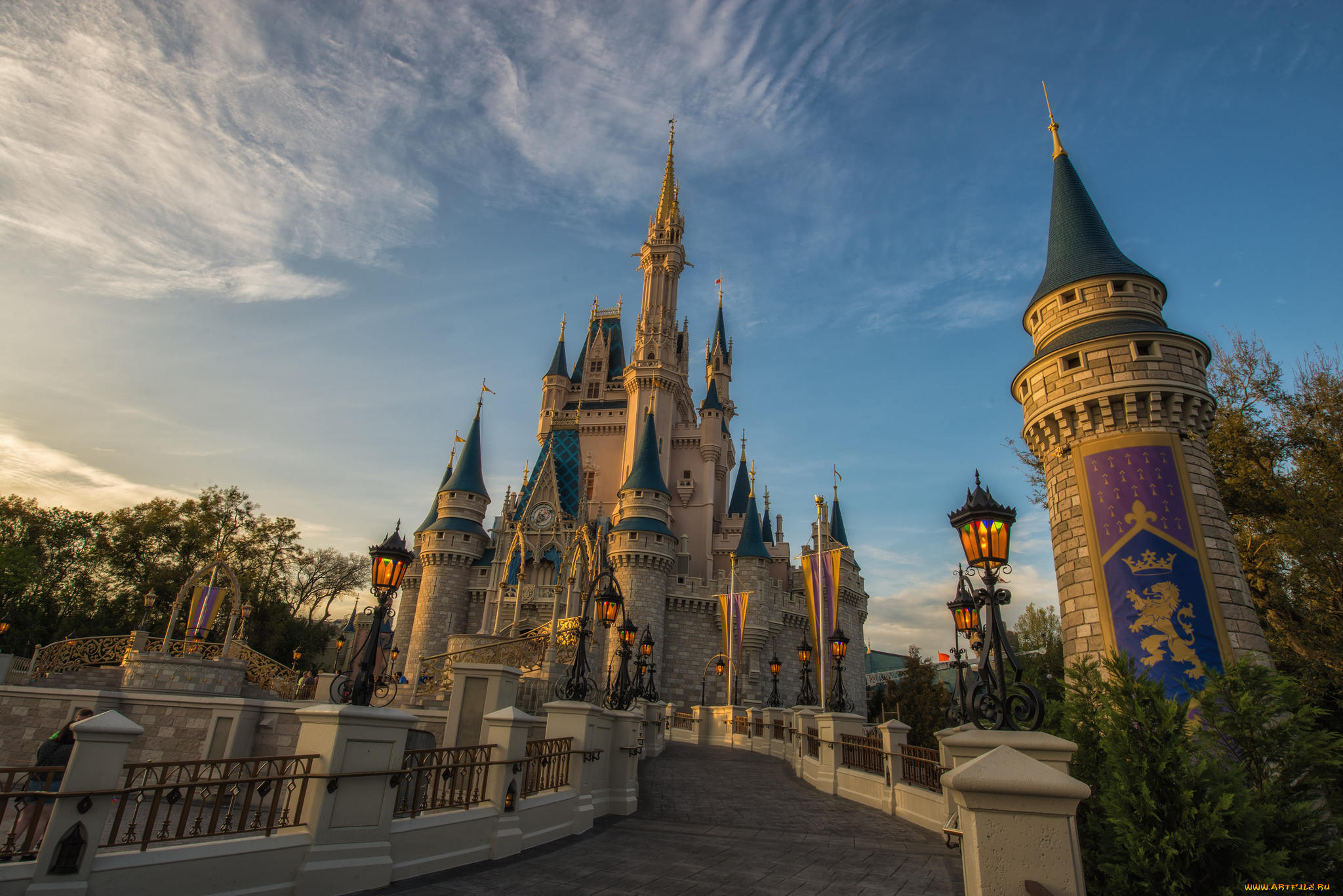 города, диснейленд, сказка, замок