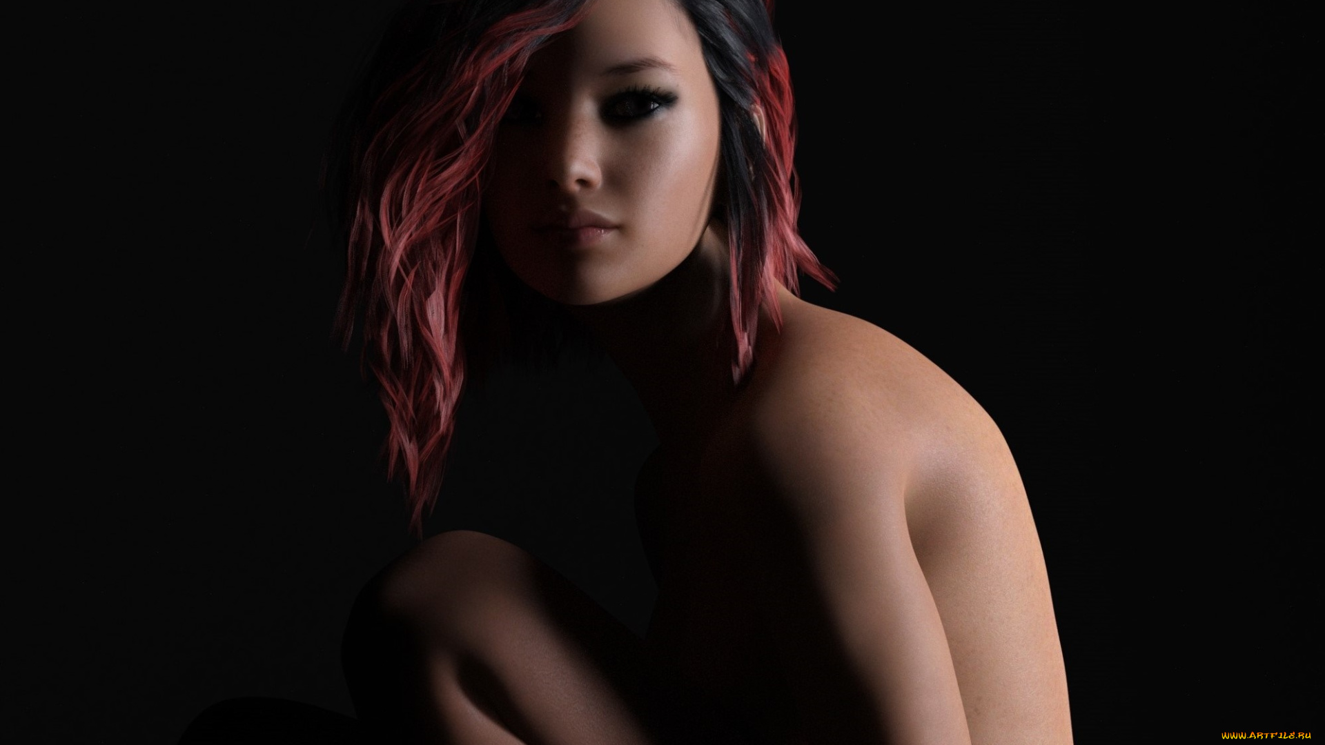 3д, графика, люди, , people, фон, взгляд, девушка