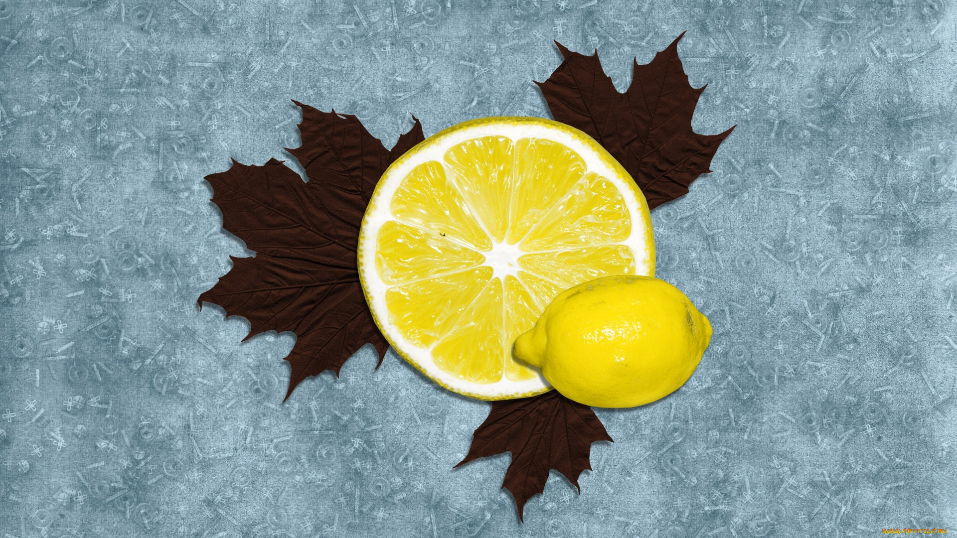 еда, цитрусы, листья, лимон, цитрус, витамины