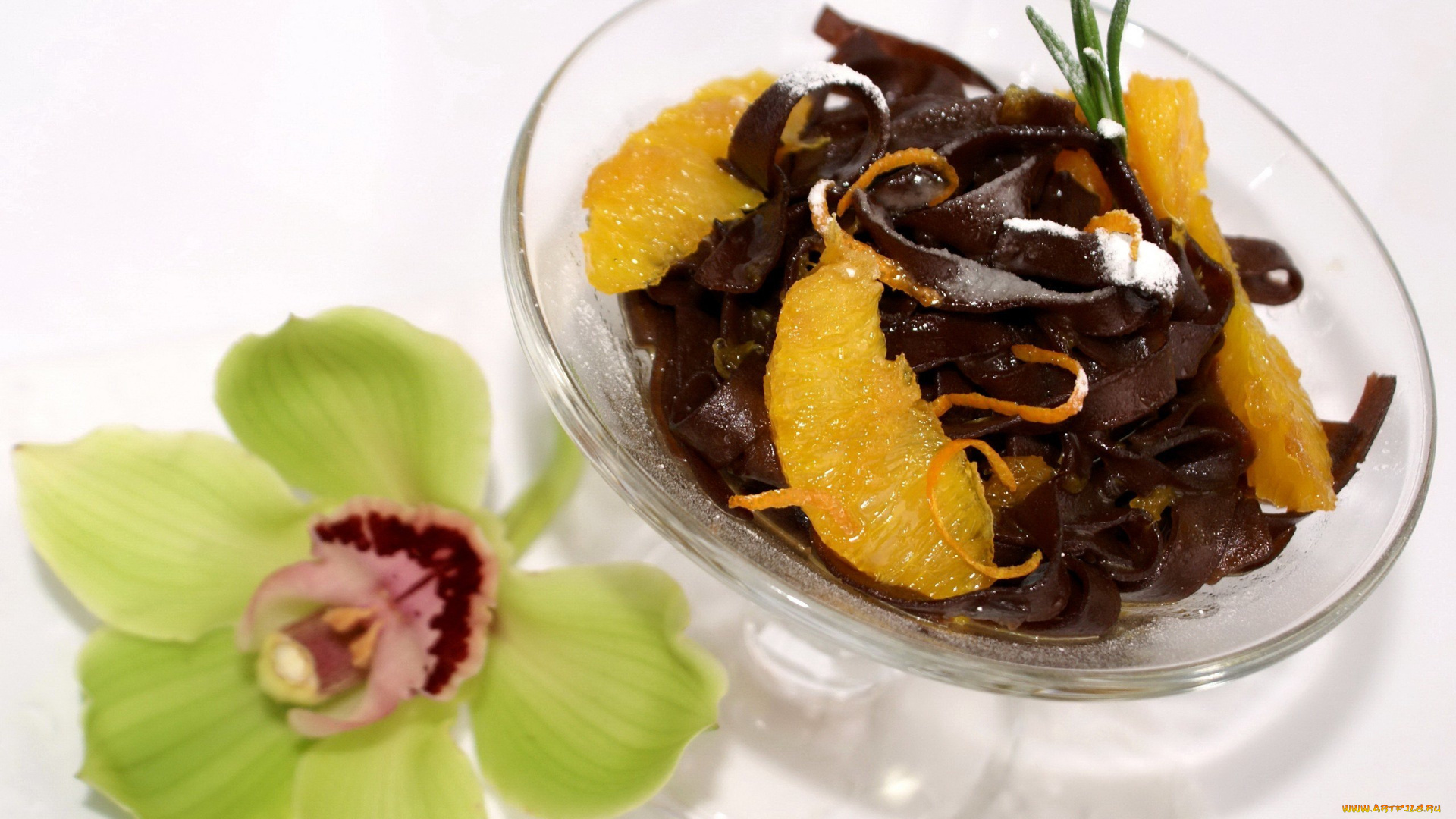 еда, мороженое, , десерты, апельсин, десерт