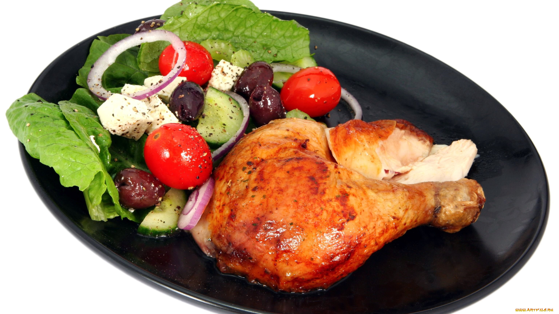 еда, мясные, блюда, курица, маслины
