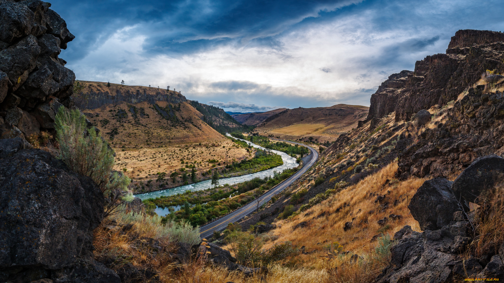 природа, горы, простор