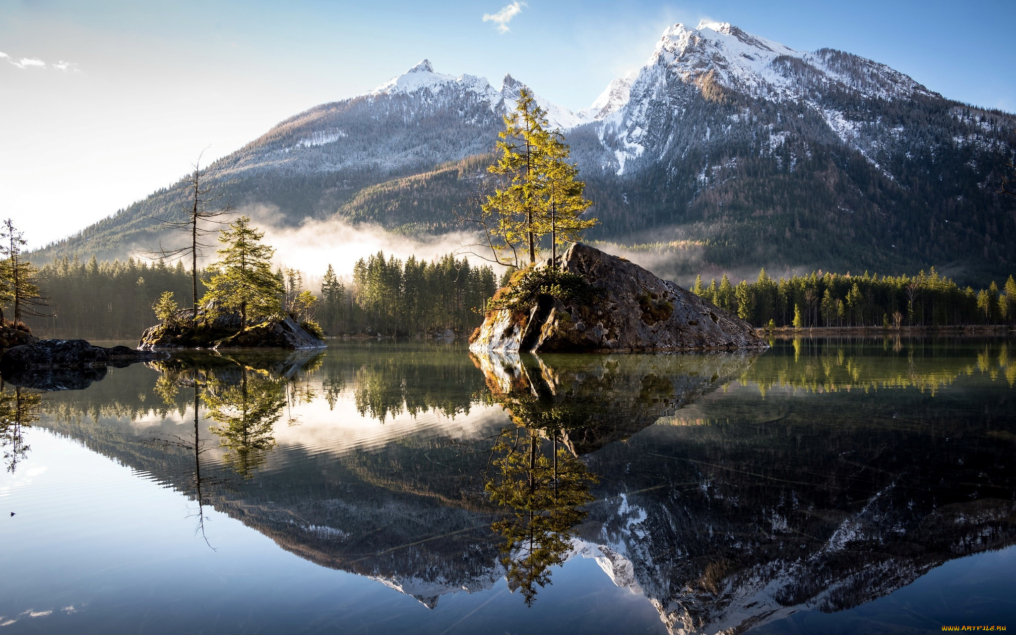 природа, реки, озера, отражение, озеро, горы