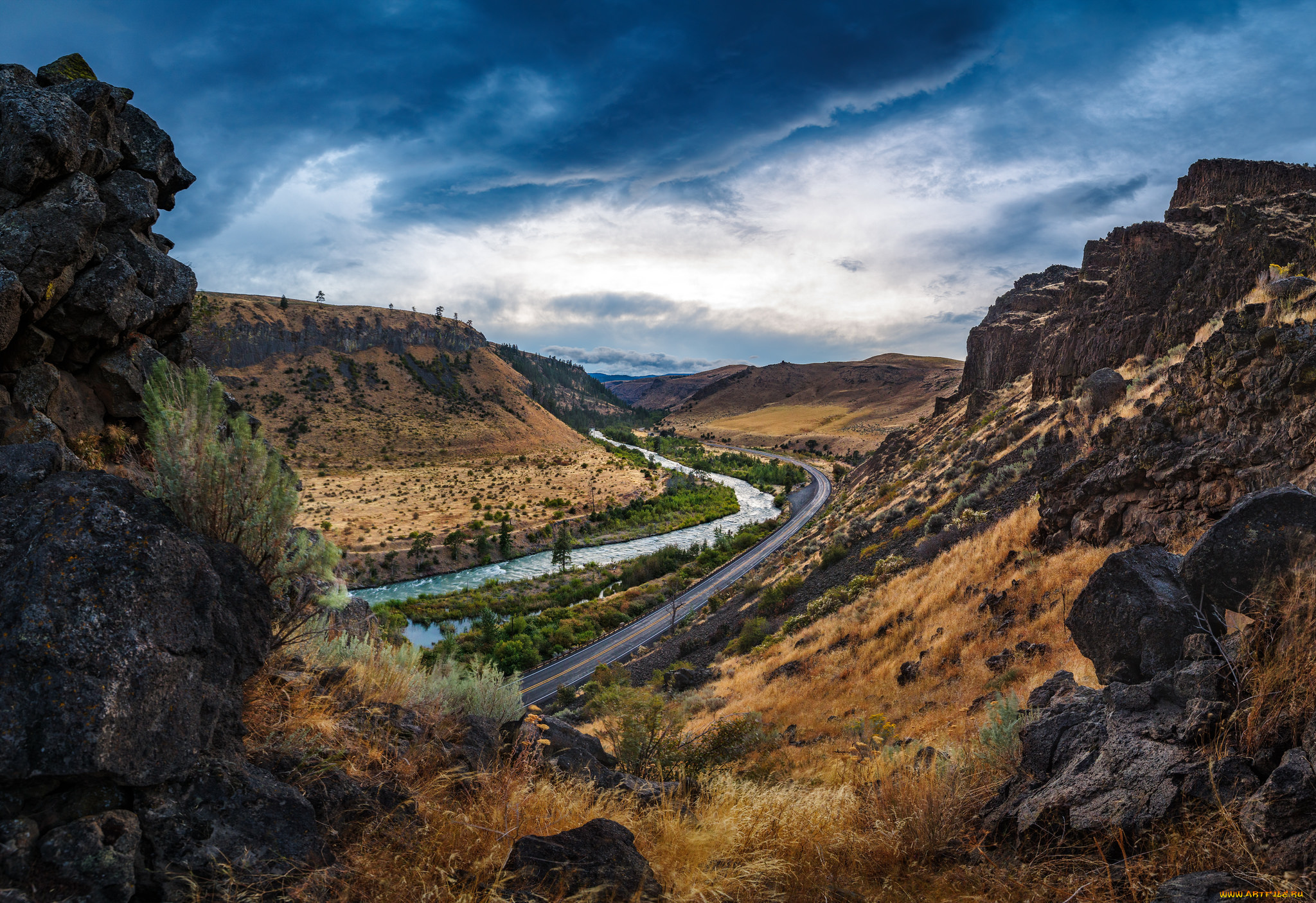 природа, горы, простор