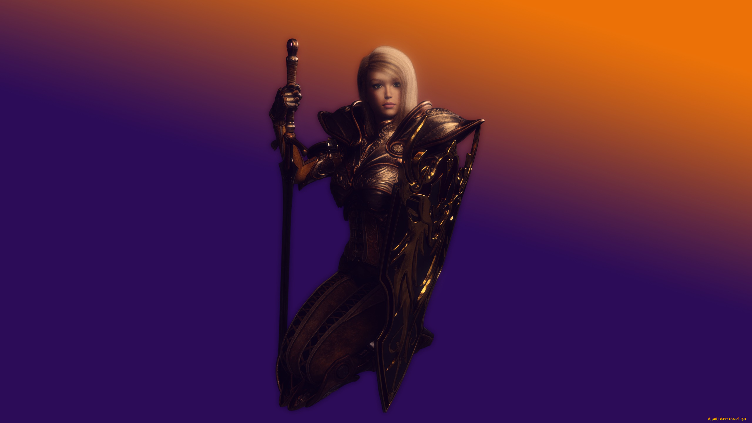 3д, графика, фантазия, , fantasy, фон, взгляд, девушка