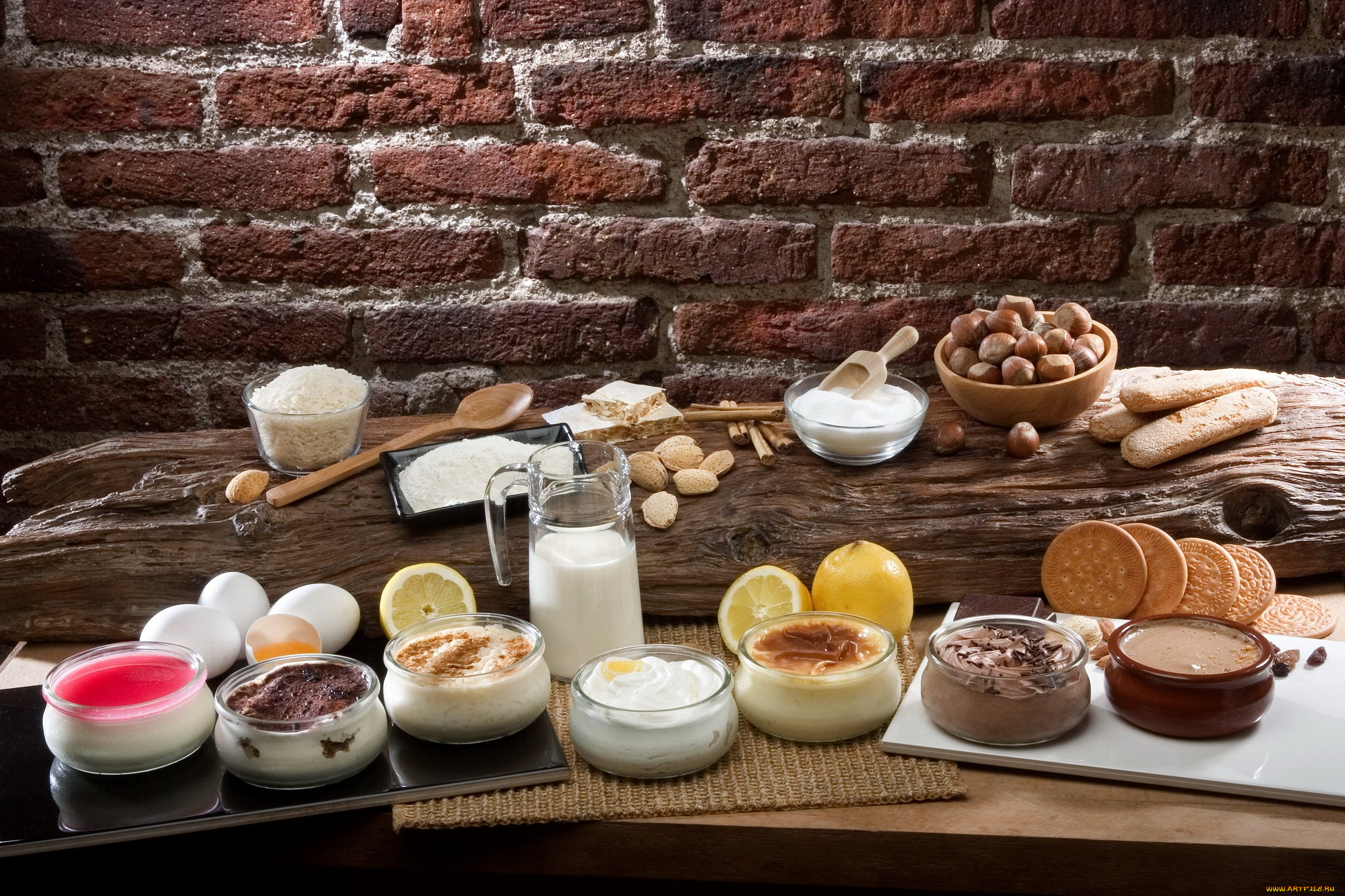 еда, мороженое, , десерты, орехи, молоко, десерт, ассорти