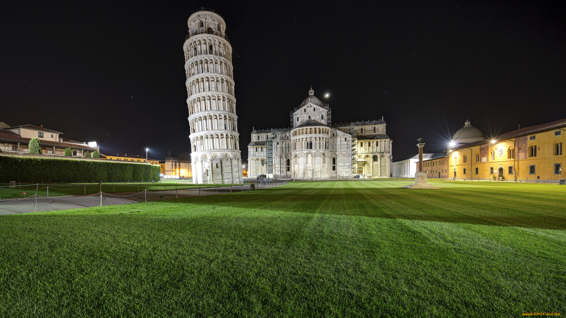 города, пиза, , италия, простор