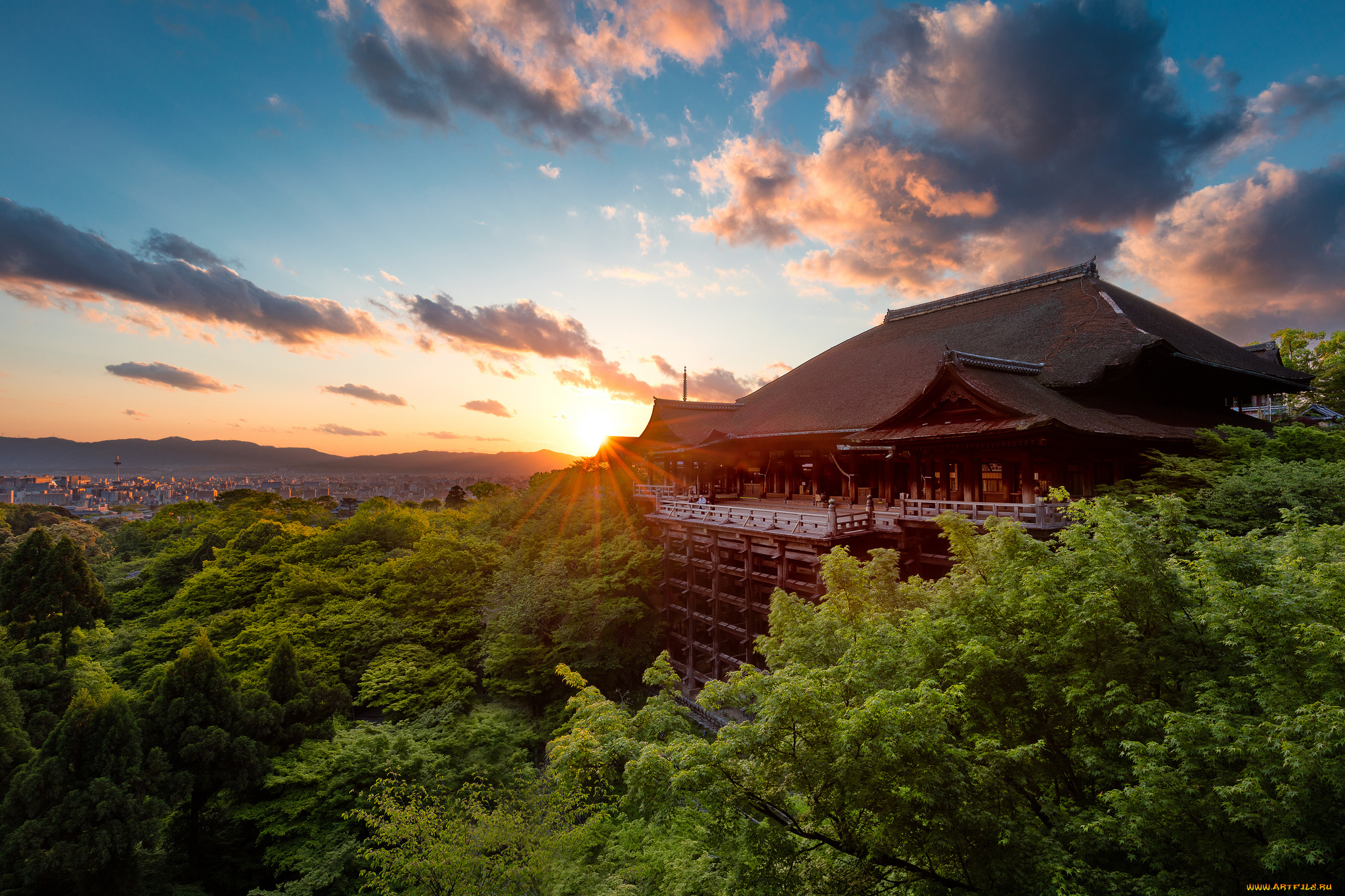 города, -, пейзажи, простор