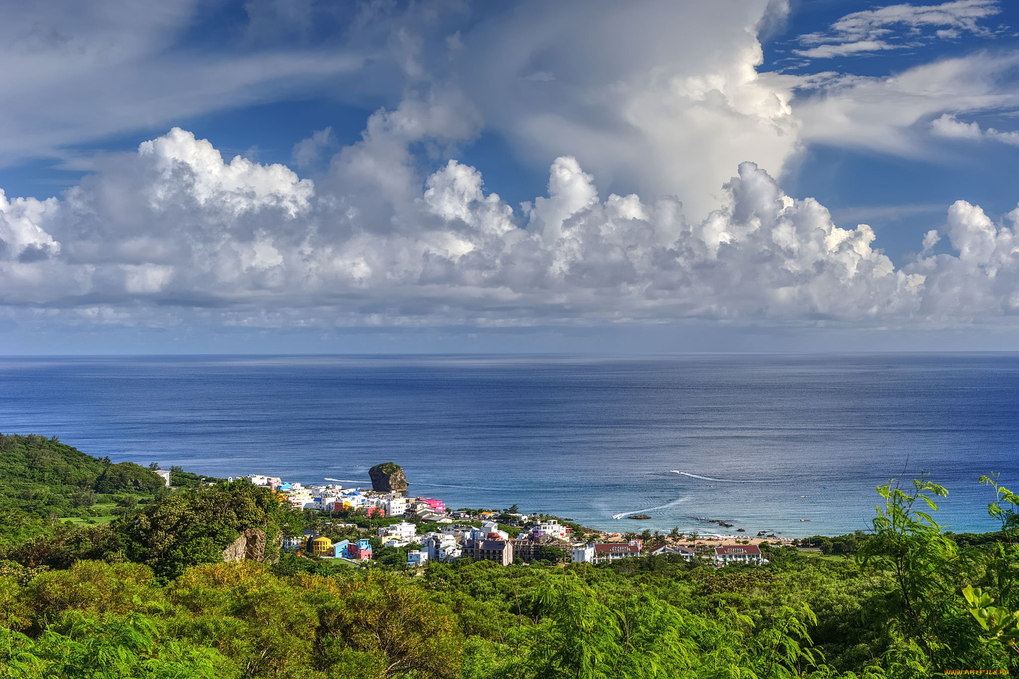 города, -, пейзажи, простор