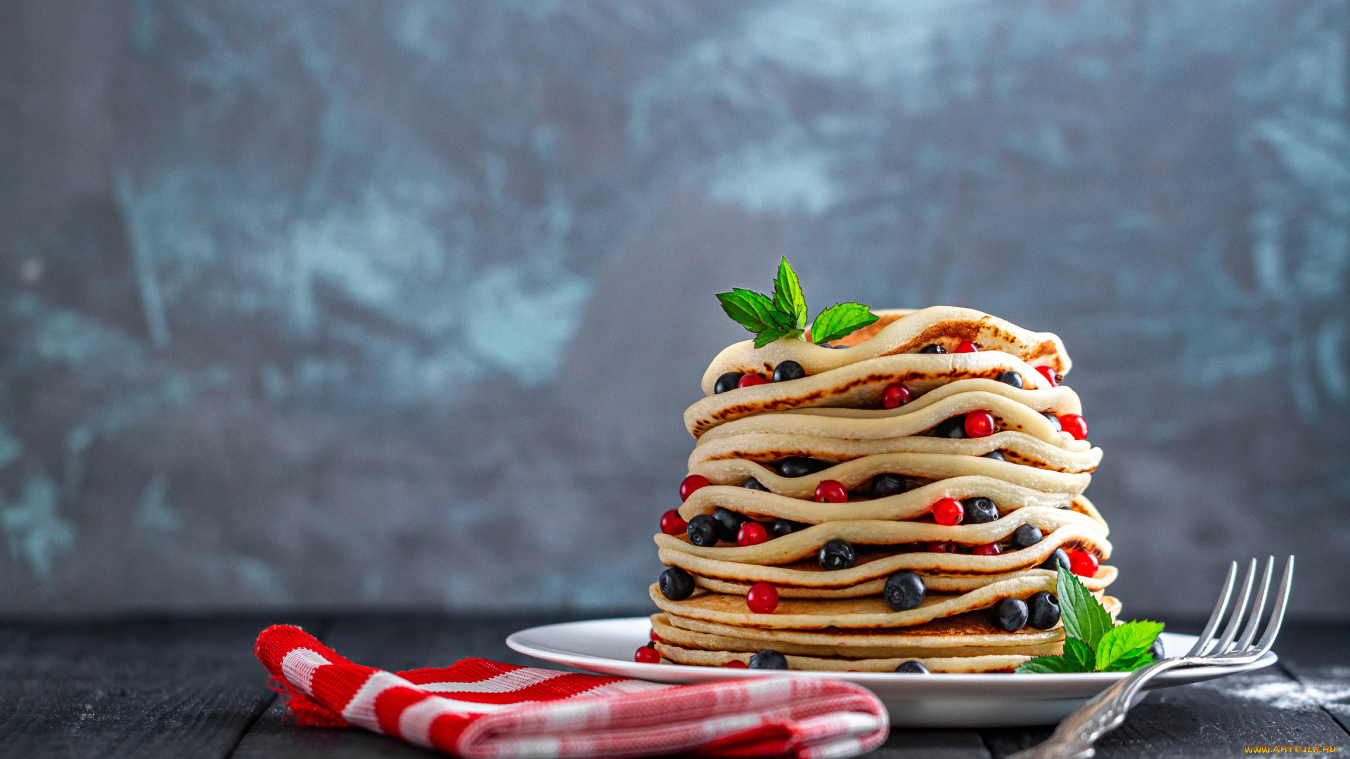 еда, блины, , оладьи, ягоды, тарелка, смородина