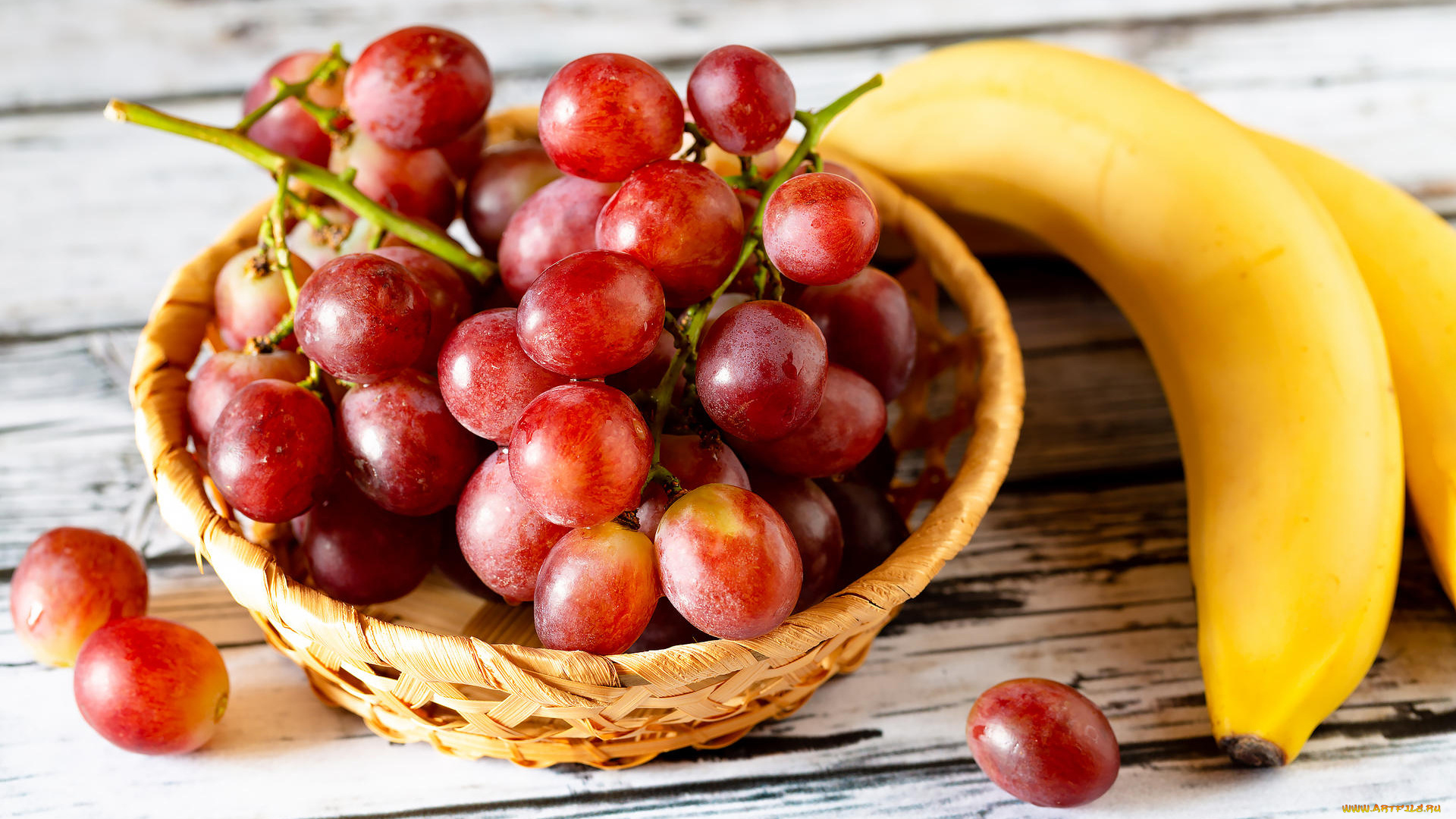 еда, фрукты, , ягоды, вмноград, банан