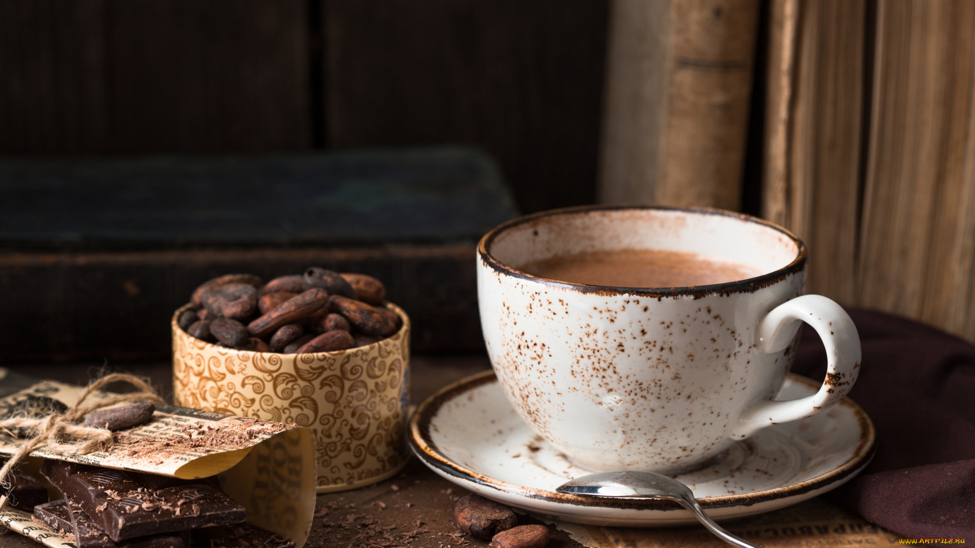еда, кофе, , кофейные, зёрна, чашка, плитка, шоколада, какао, бобы