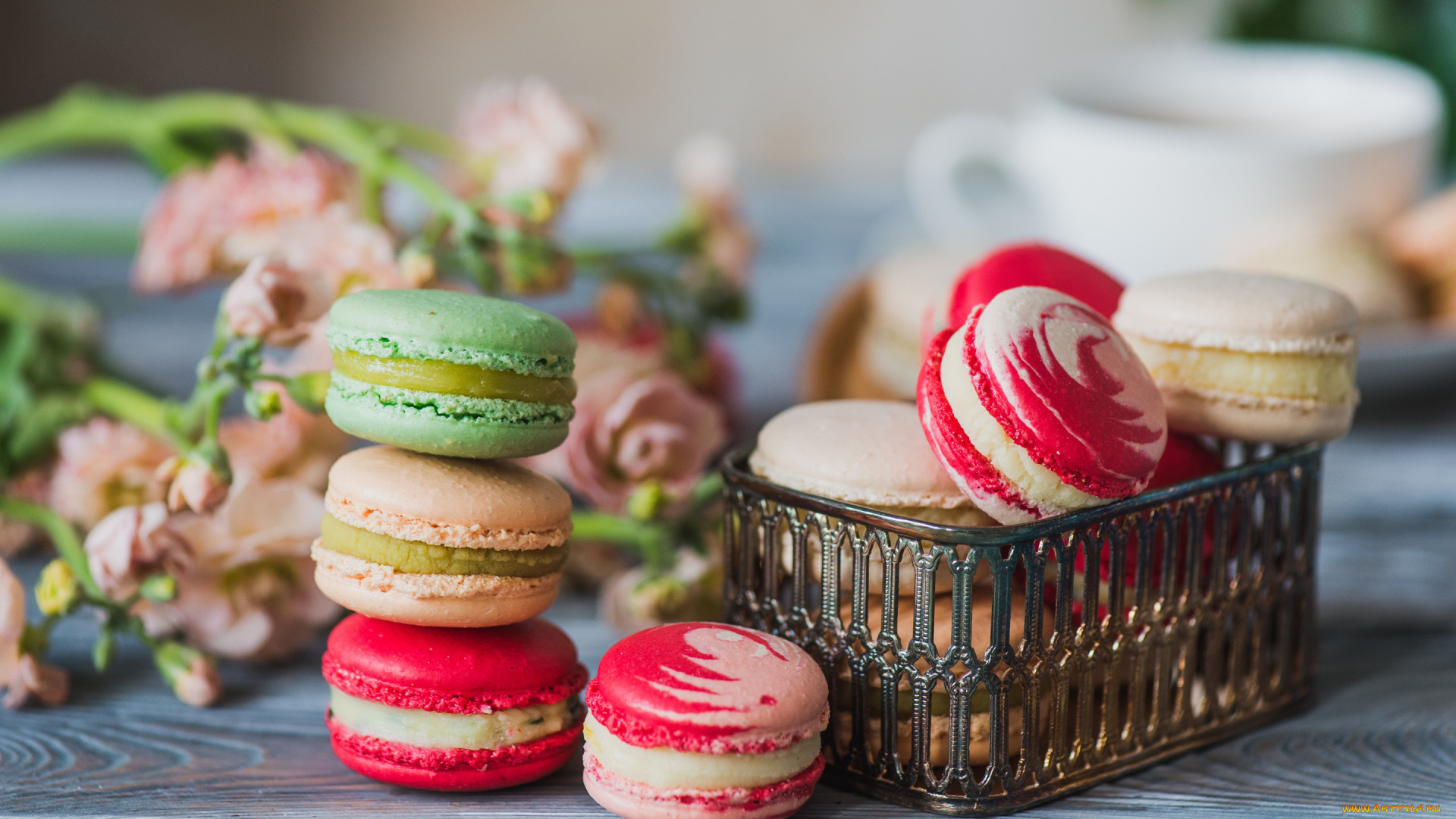 еда, макаруны, colorful, печенье, macarons