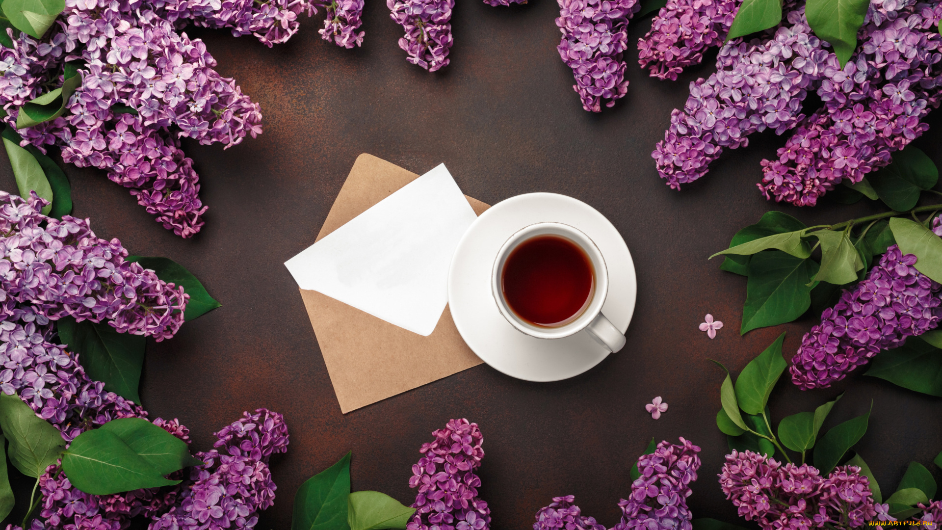 еда, напитки, , чай, цветы, flowers, сирень, romantic, coffee, cup, spring, purple, lilac, чашка, кофе
