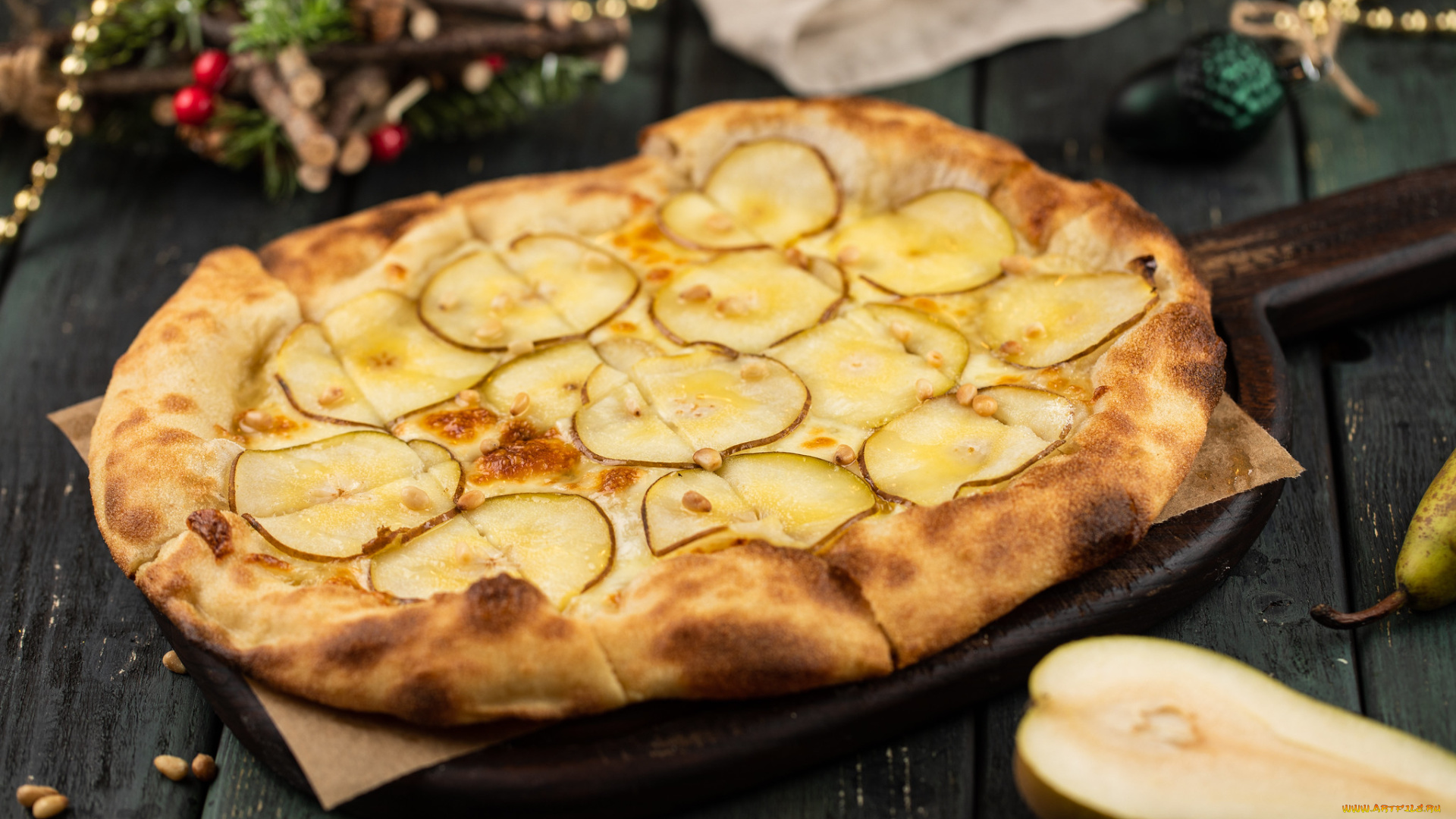 еда, пироги, пирог, груша