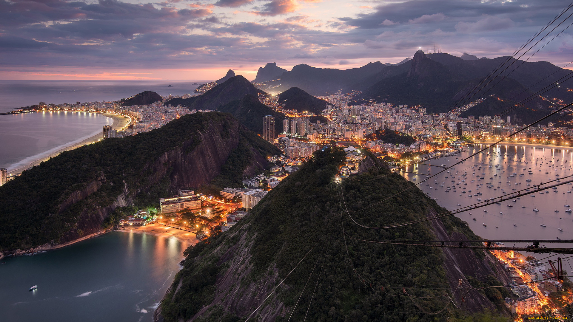 города, рио-де-жанейро, , бразилия, панорама