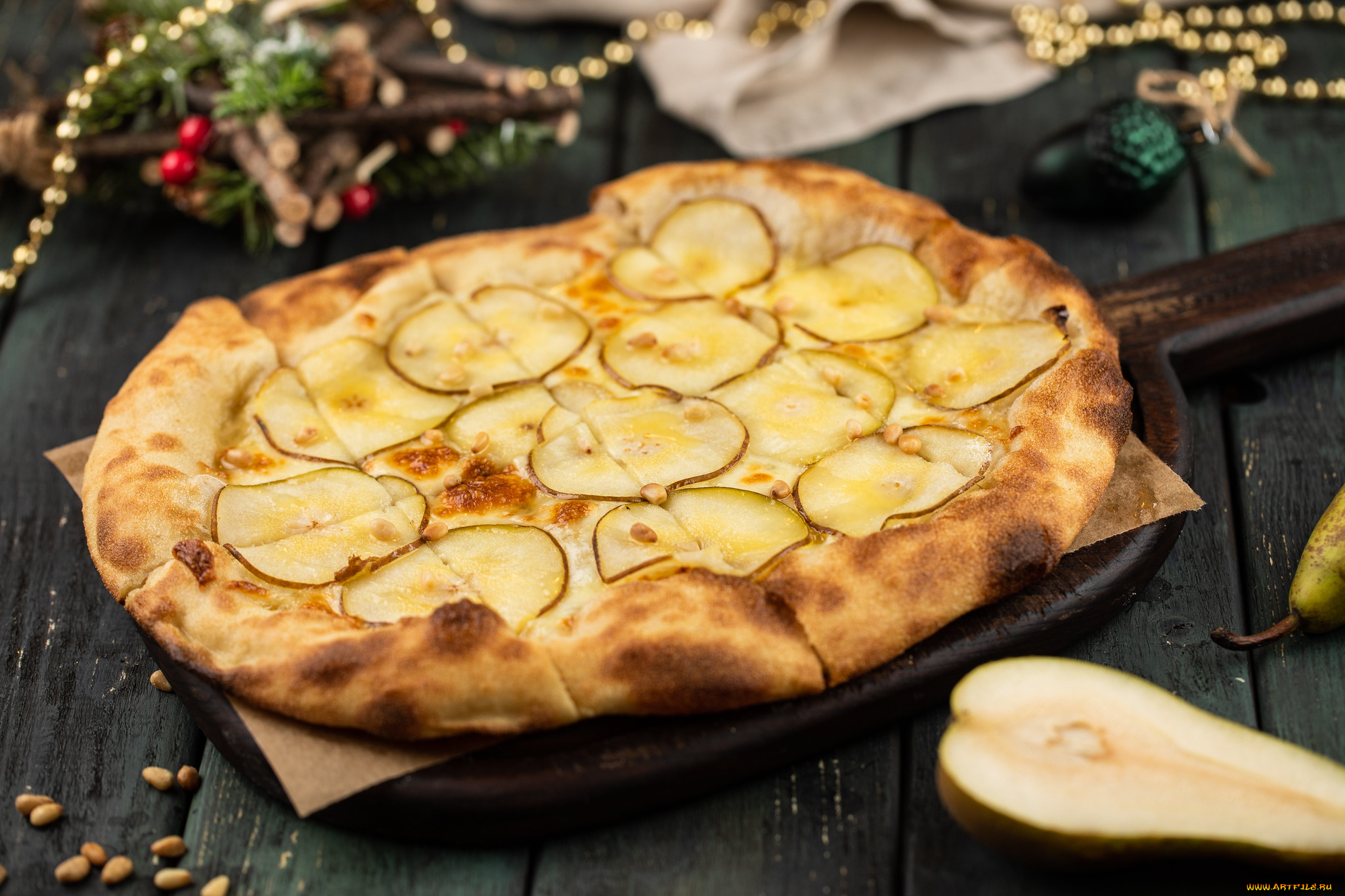 еда, пироги, пирог, груша