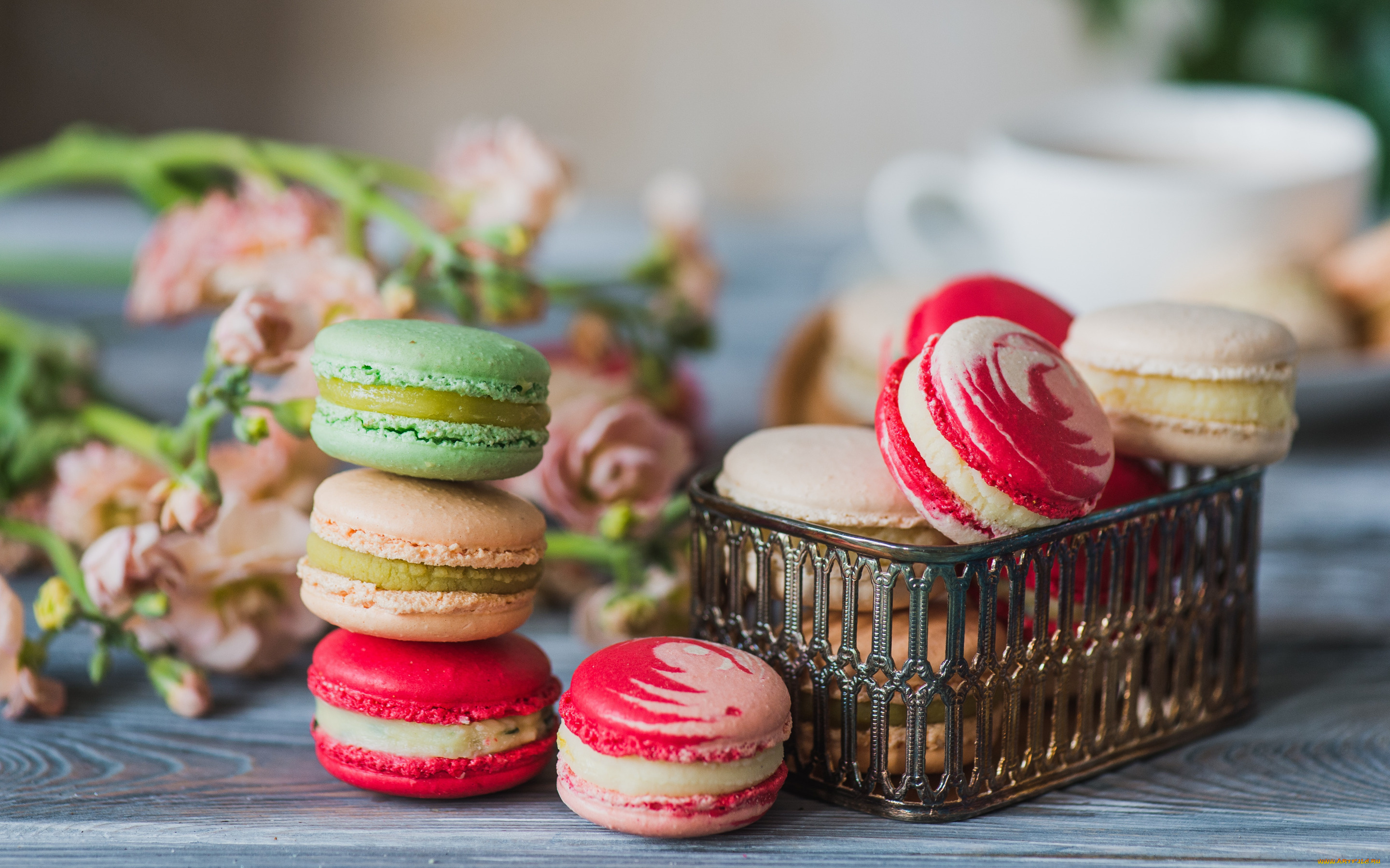 еда, макаруны, colorful, печенье, macarons