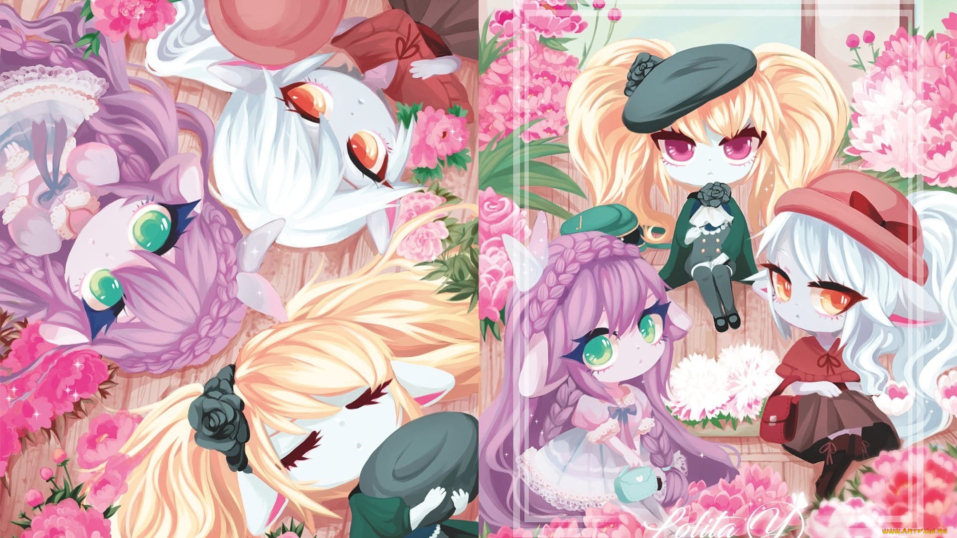 видео, игры, league, of, legends, lulu, tristana, poppy, цветы