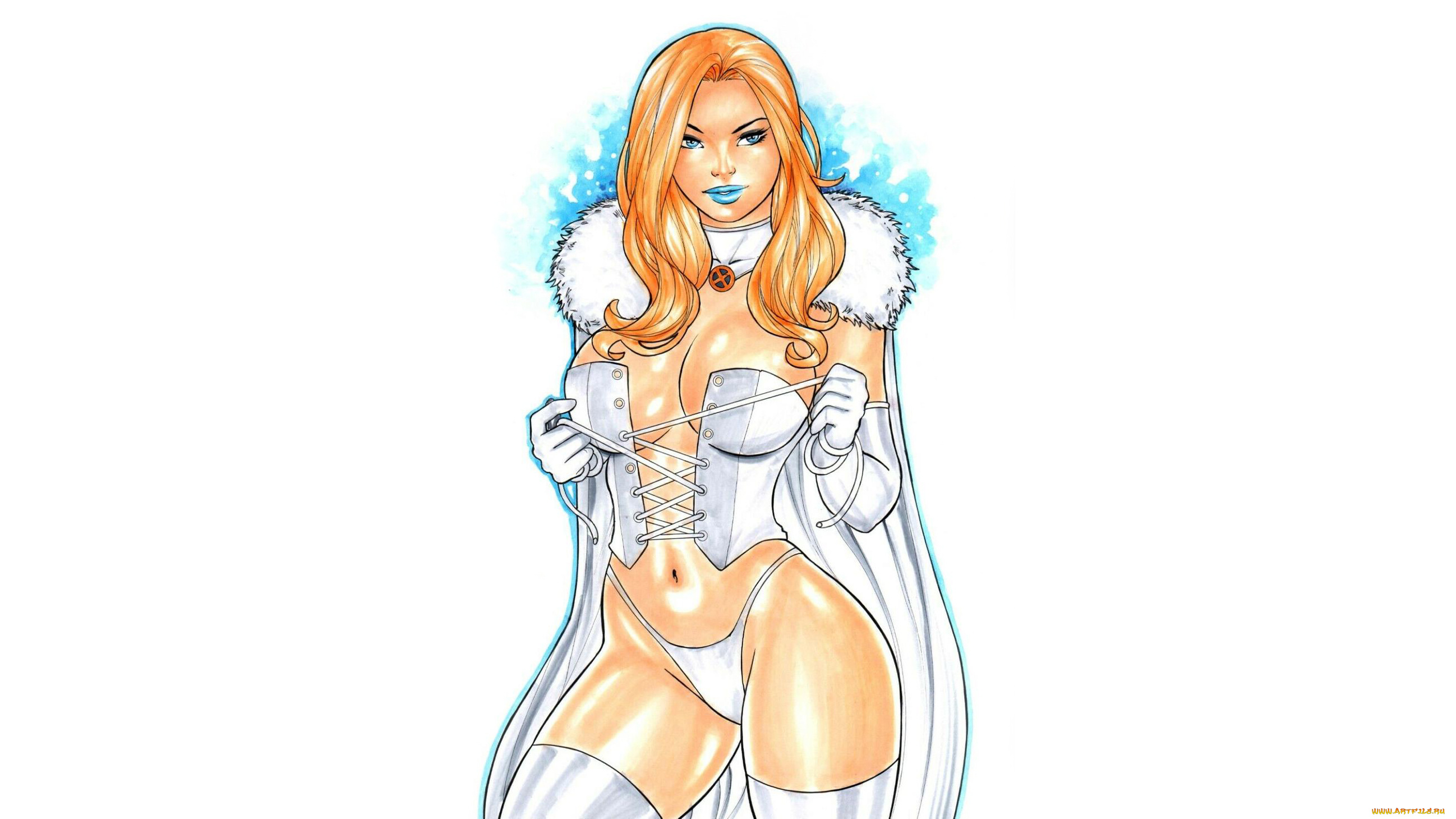 рисованное, elberty, oliveira, девушка, фон, взгляд, чулки, корсет, плащ