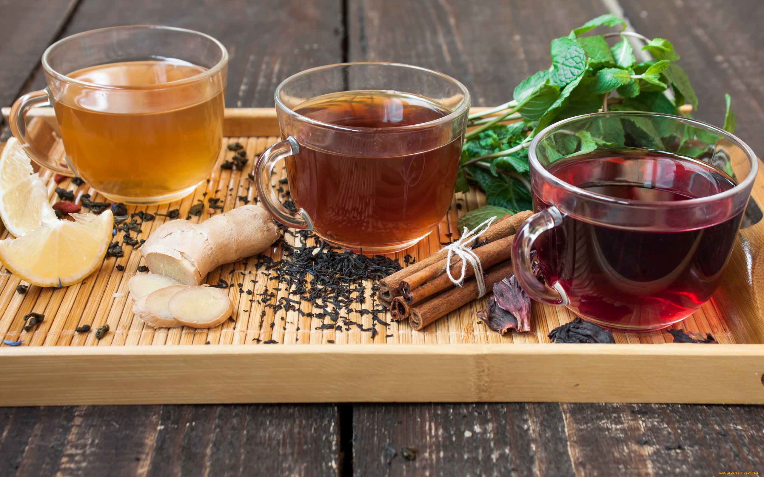 еда, напитки, , чай, лимон, имбирь, чай, ассорти, мята, корица