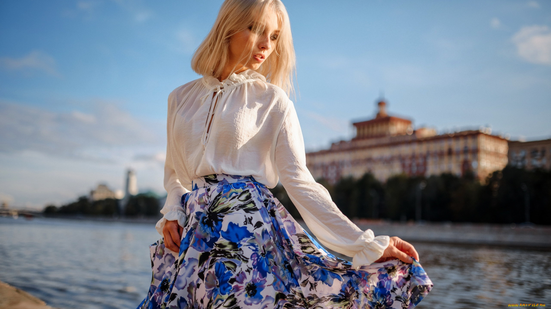 девушки, алиса, тарасенко, юбка, блузка, блондинка