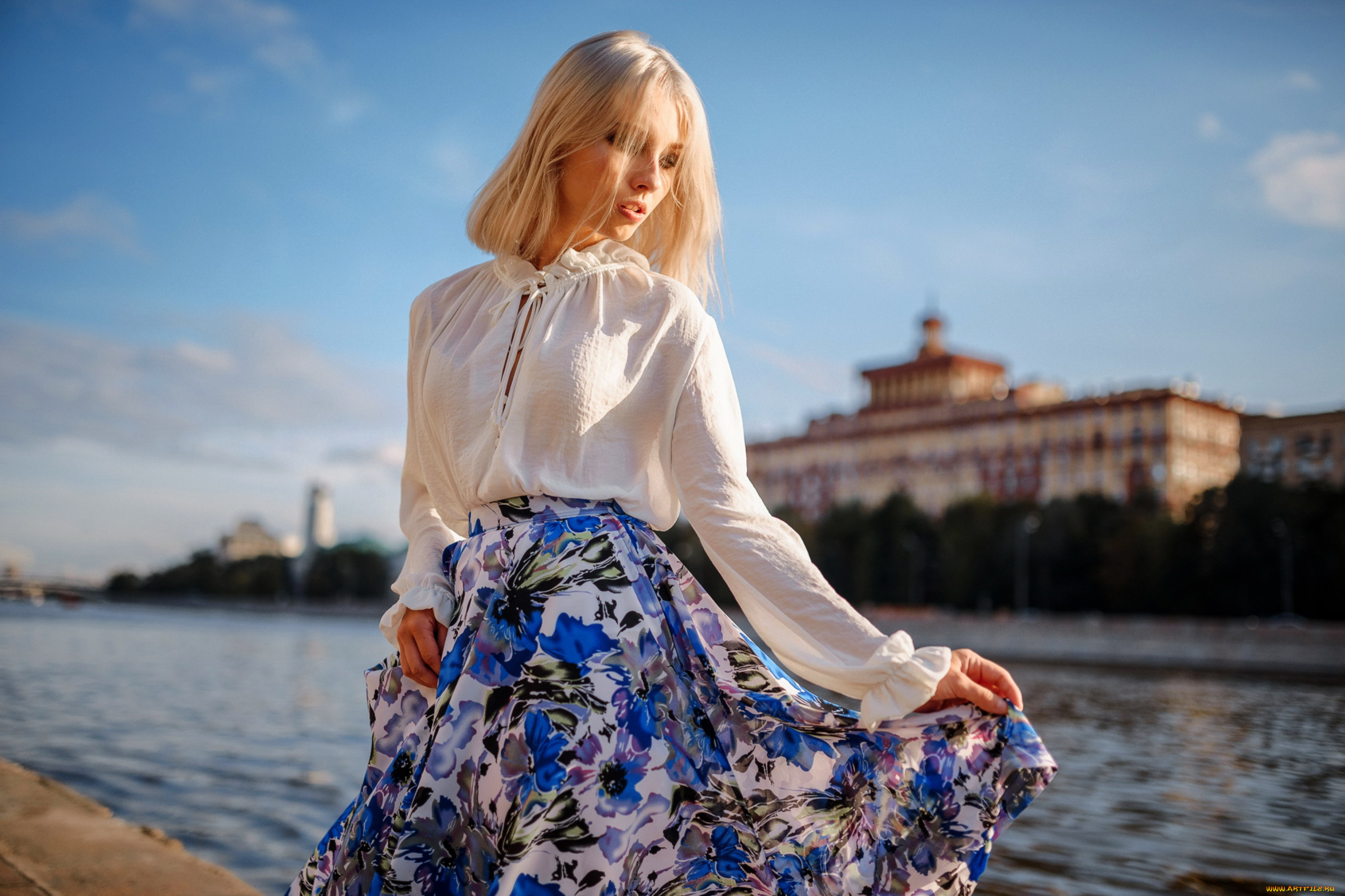 девушки, алиса, тарасенко, юбка, блузка, блондинка