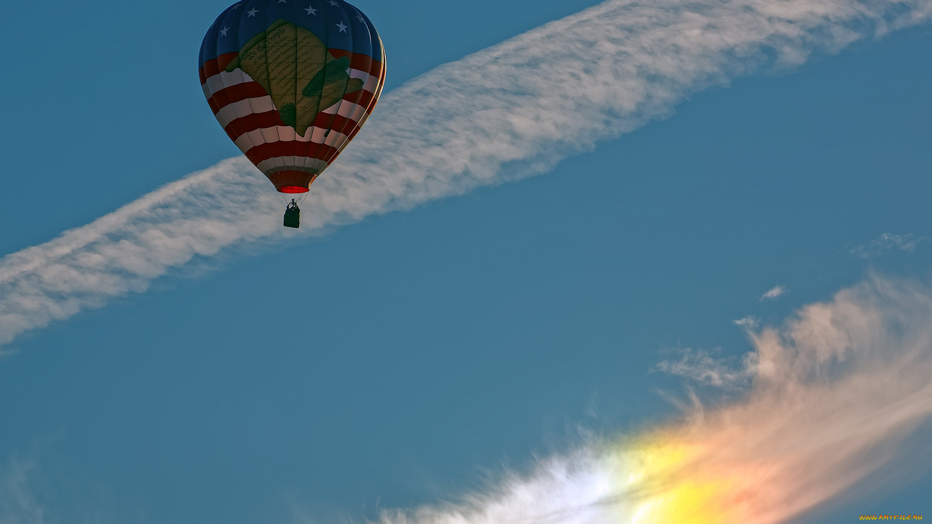 авиация, воздушные, шары, дирижабли, небо