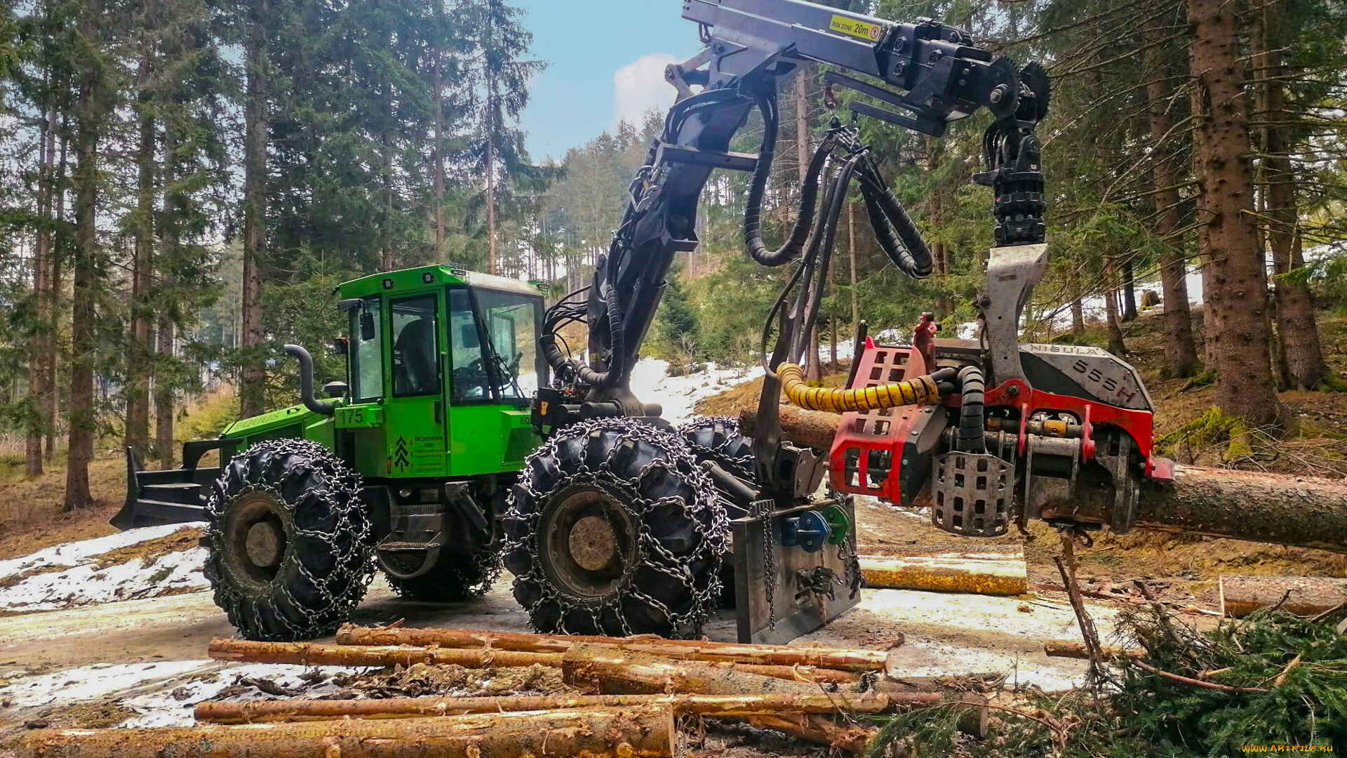 техника, лесоповалочная, техника, equus