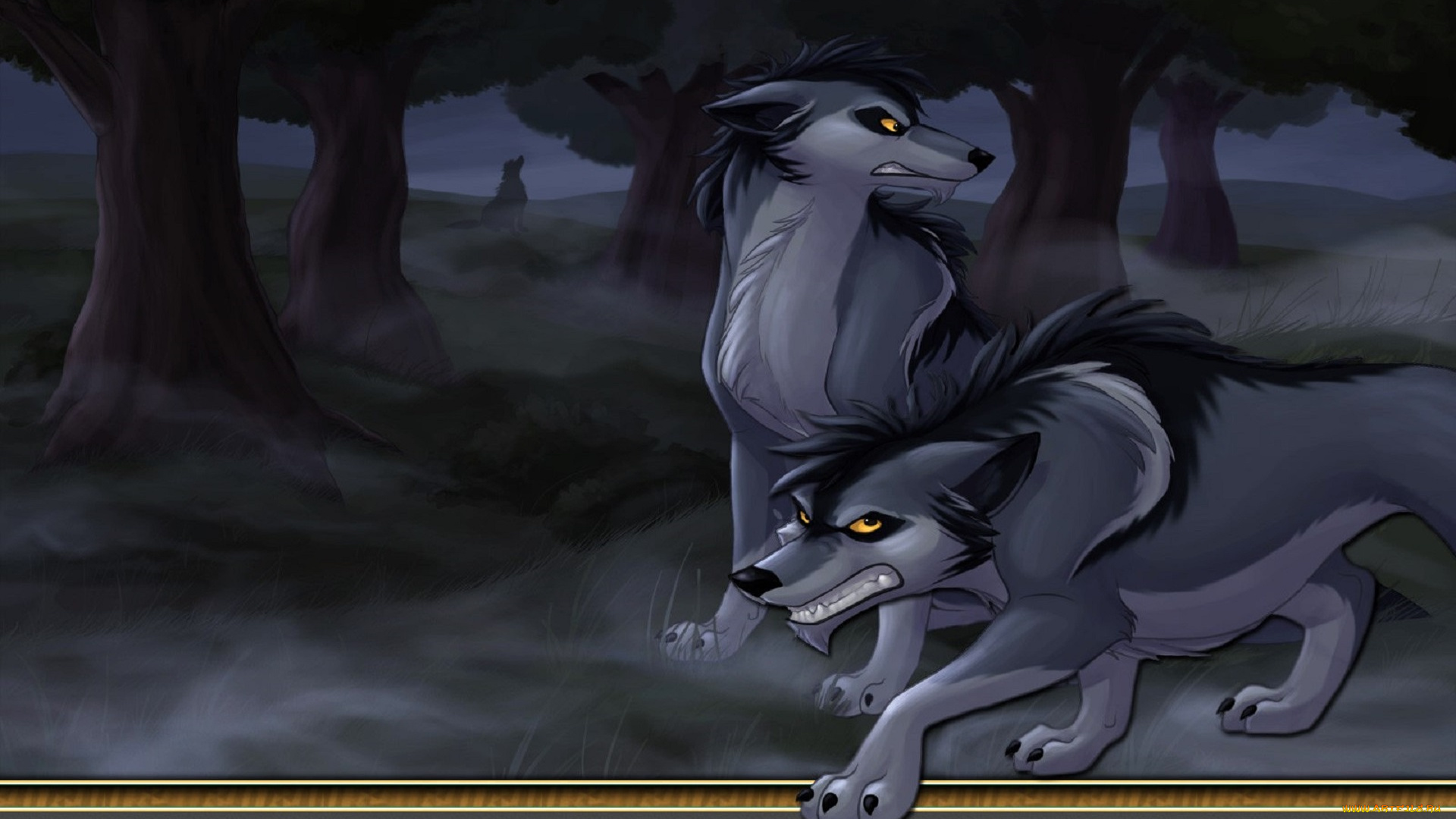 видео, игры, twin, skies, волки, пара, деревья