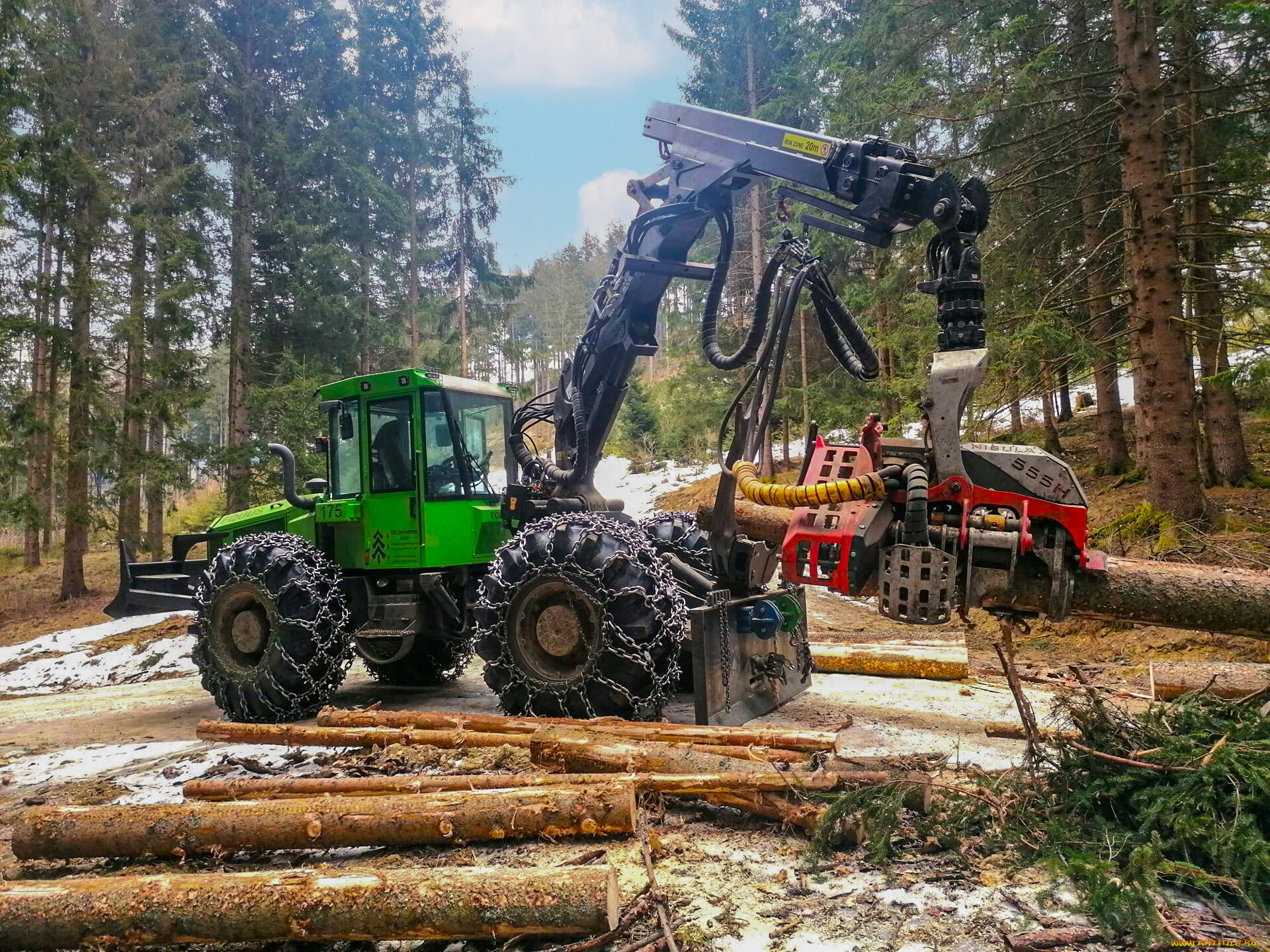 техника, лесоповалочная, техника, equus
