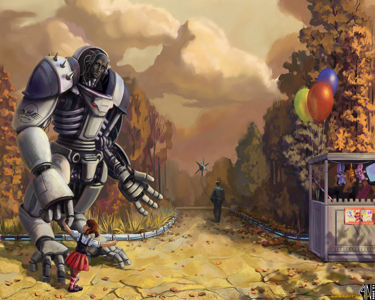 фэнтези, роботы, киборги, механизмы